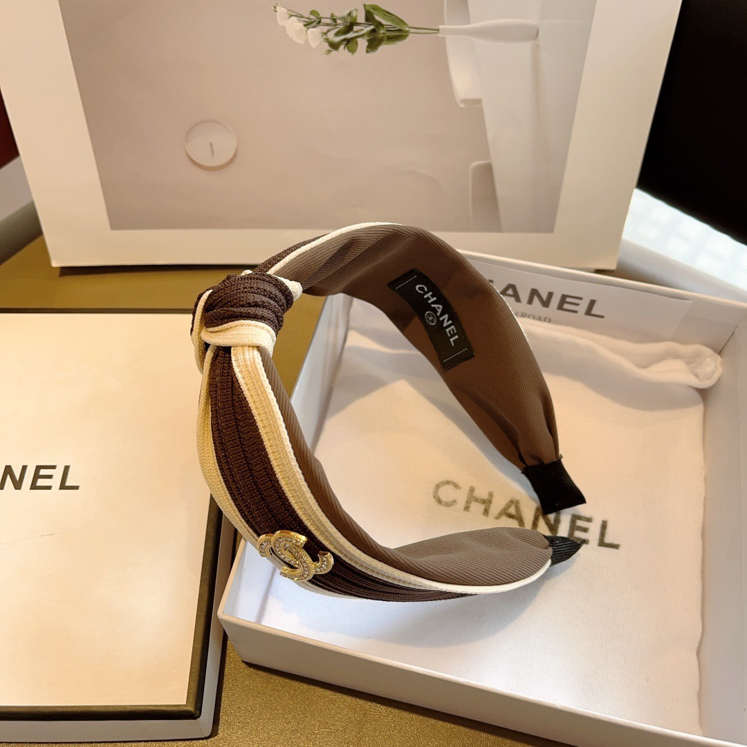CHANEL シャネル ヘアバンド ファッション シルク ブラック - 画像 4