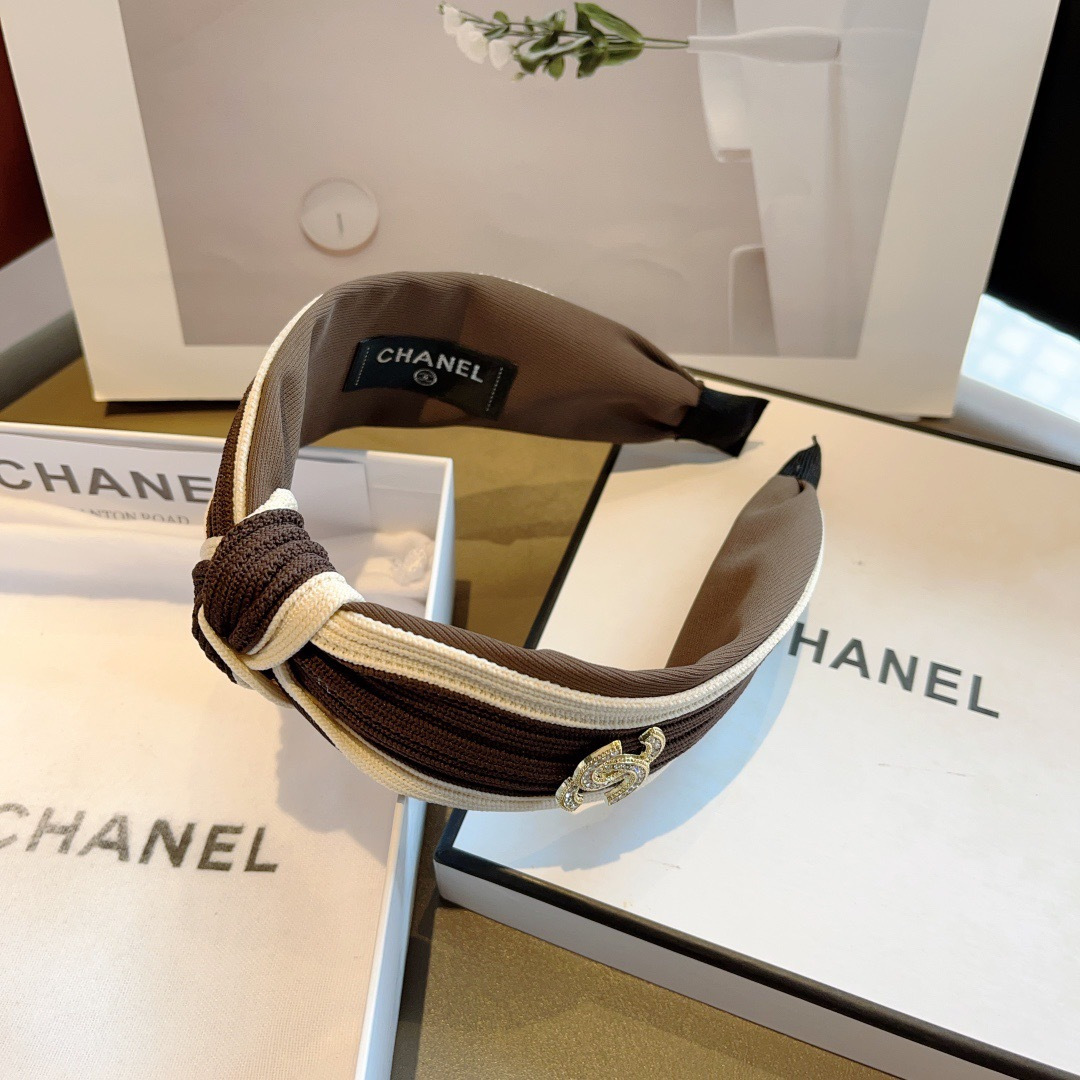 CHANEL シャネル ヘアバンド ファッション シルク ブラック - 画像 6