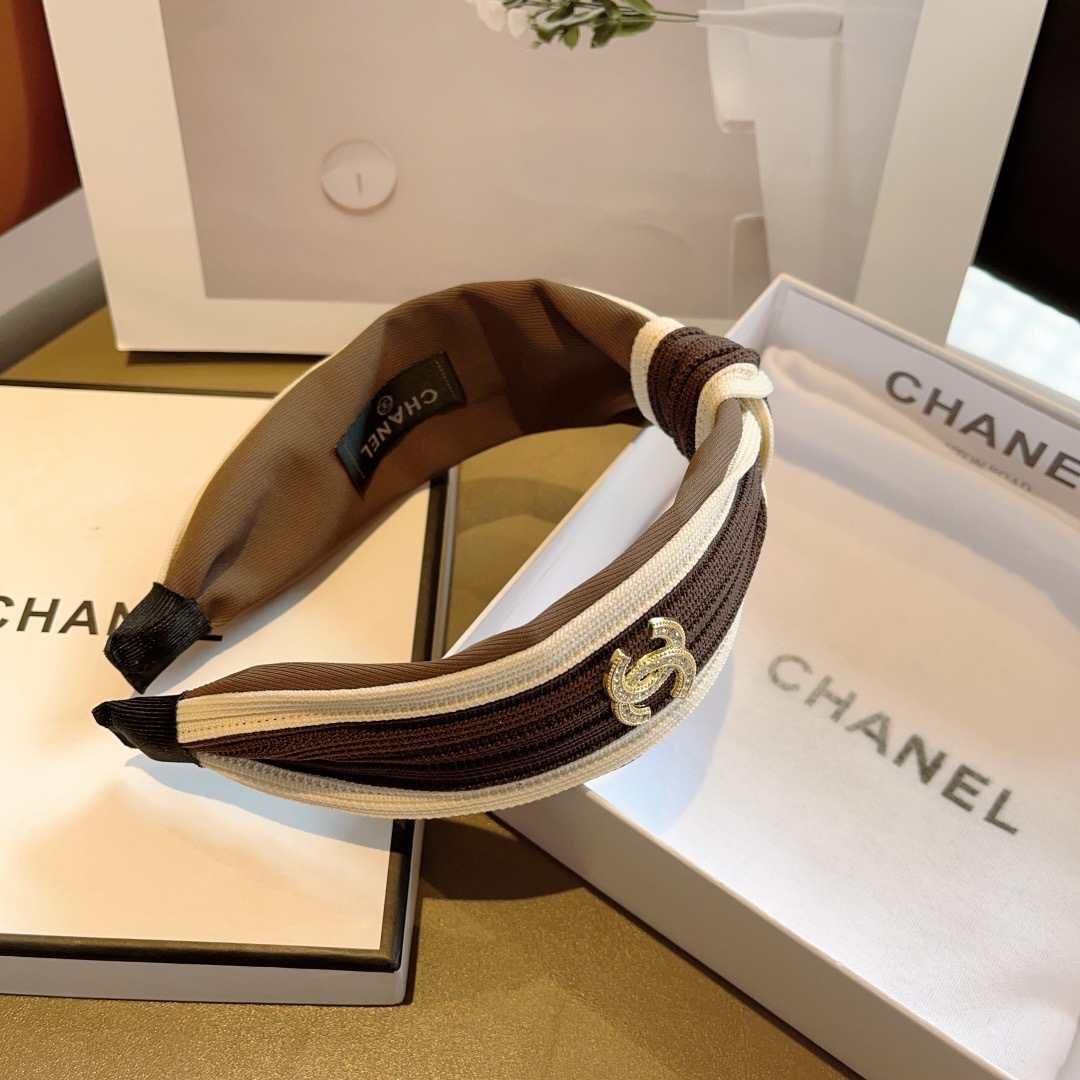 CHANEL シャネル ヘアバンド ファッション シルク ブラック - 画像 7