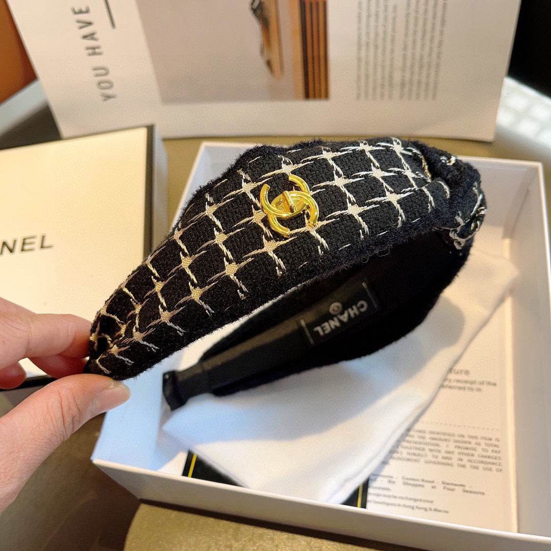 CHANEL シャネル ヘアバンド 本革 ファッション ブランド 2色展開 - 画像 6