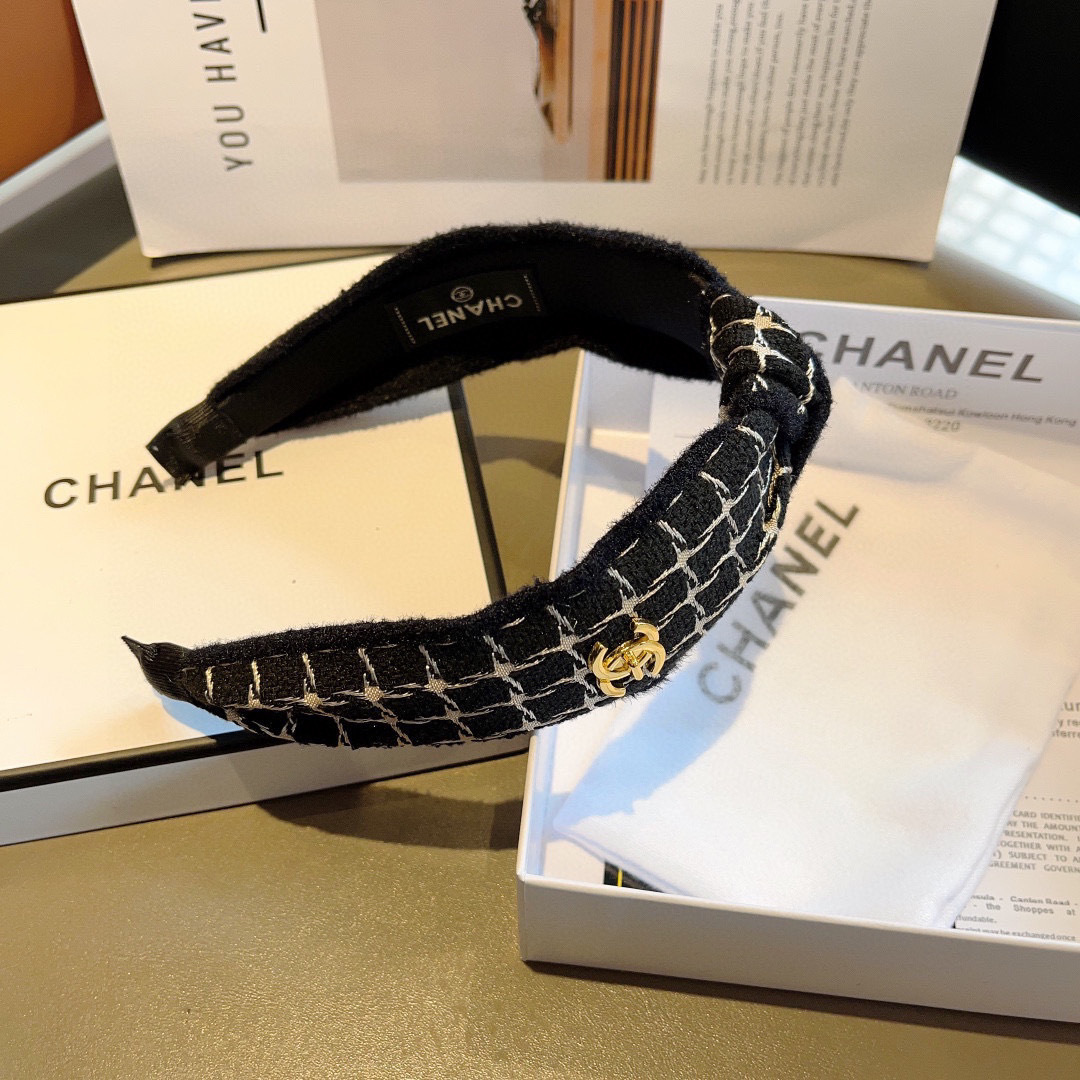 CHANEL シャネル ヘアバンド 本革 ファッション ブランド 2色展開 - 画像 8