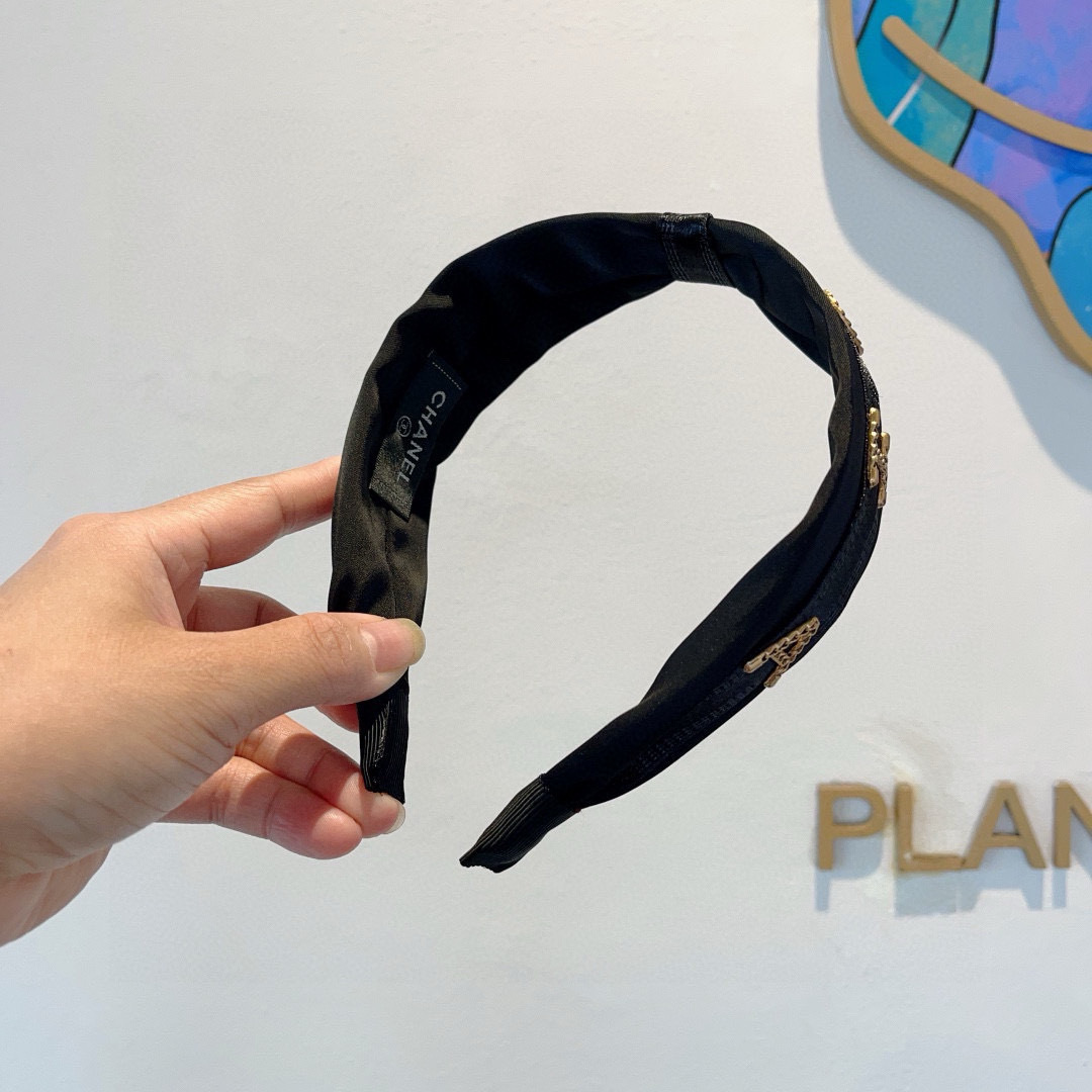CHANEL シャネル ヘアバンド 本革 通勤 ブラック - 画像 4