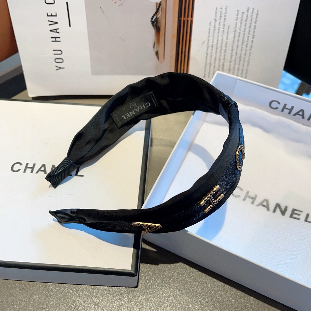 CHANEL シャネル ヘアバンド 本革 通勤 ブラック - 画像 7