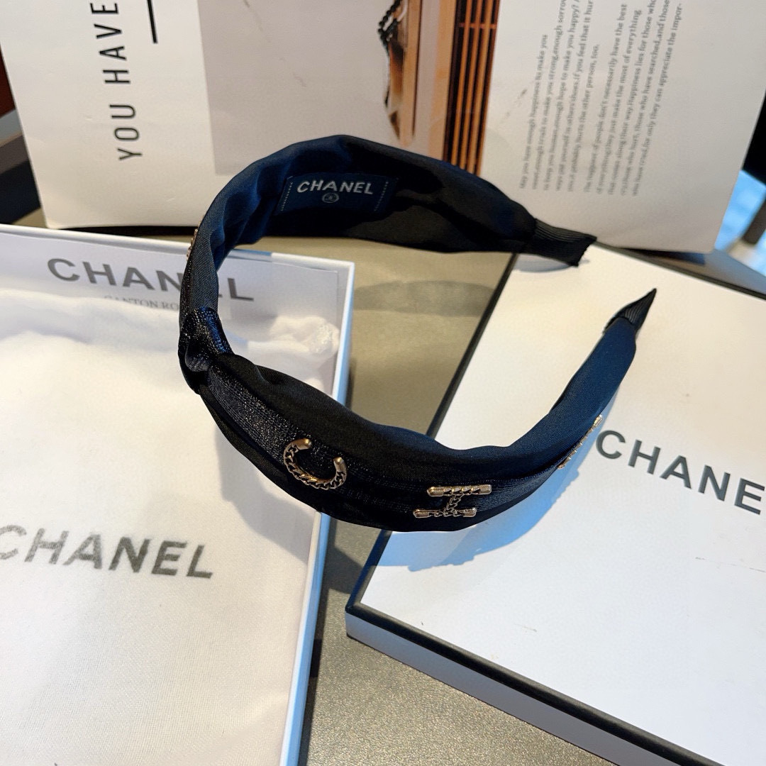 CHANEL シャネル ヘアバンド 本革 通勤 ブラック - 画像 8