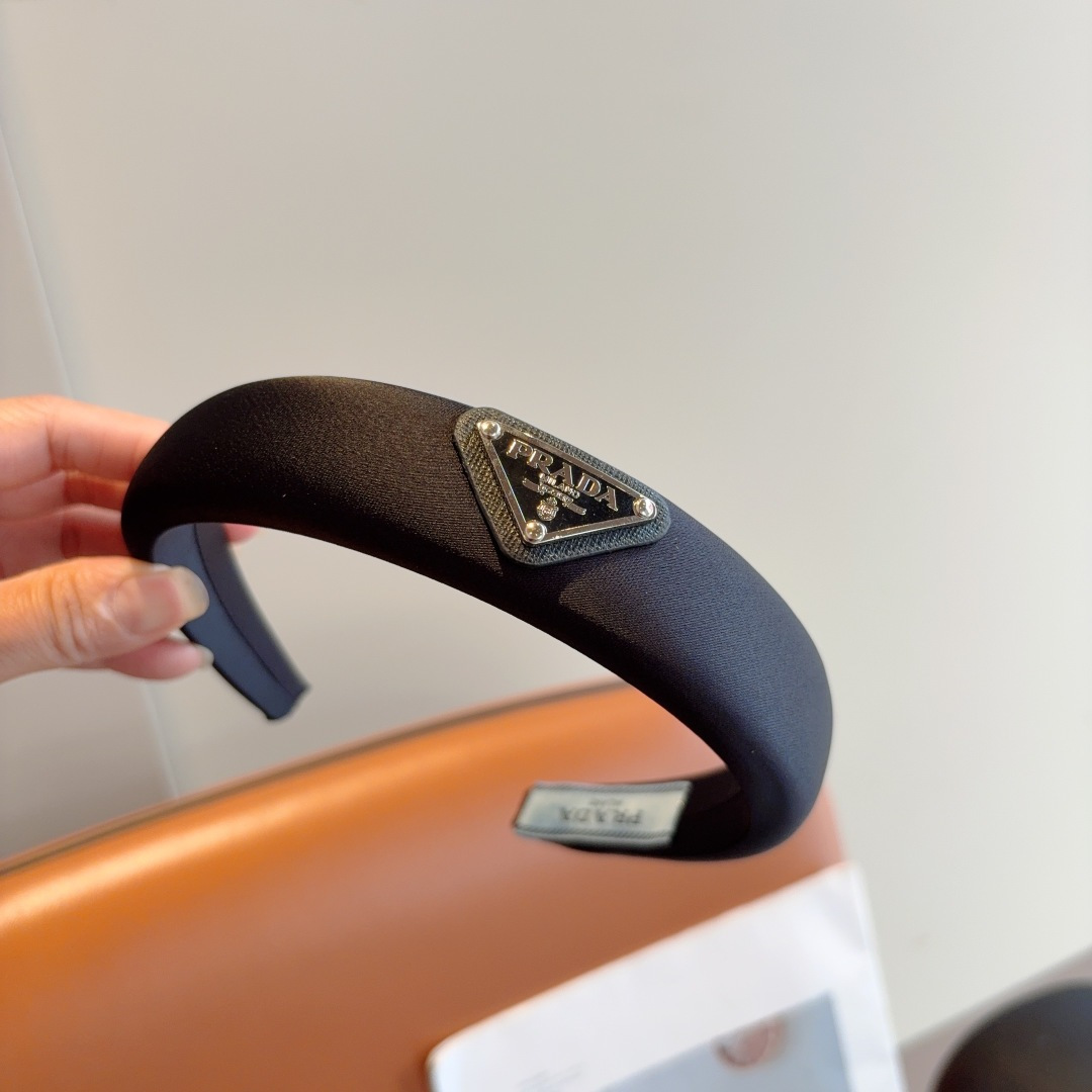 PRADA プラダ ヘアバンド ファッション ブランド ブラック - 画像 5