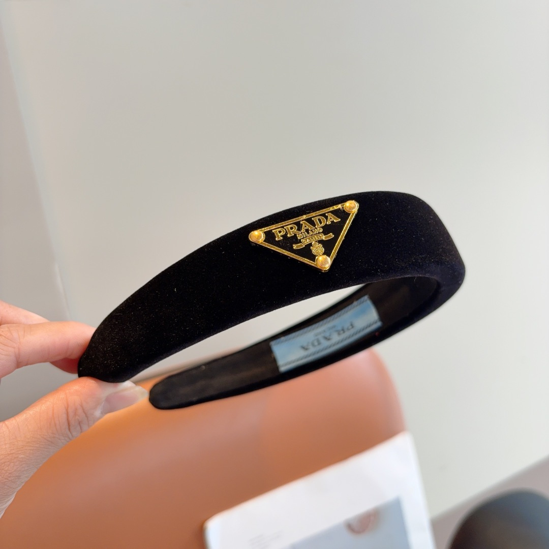 PRADA プラダ ヘッドバンド 本革 フランネル 通勤 通学 全3色 - 画像 4