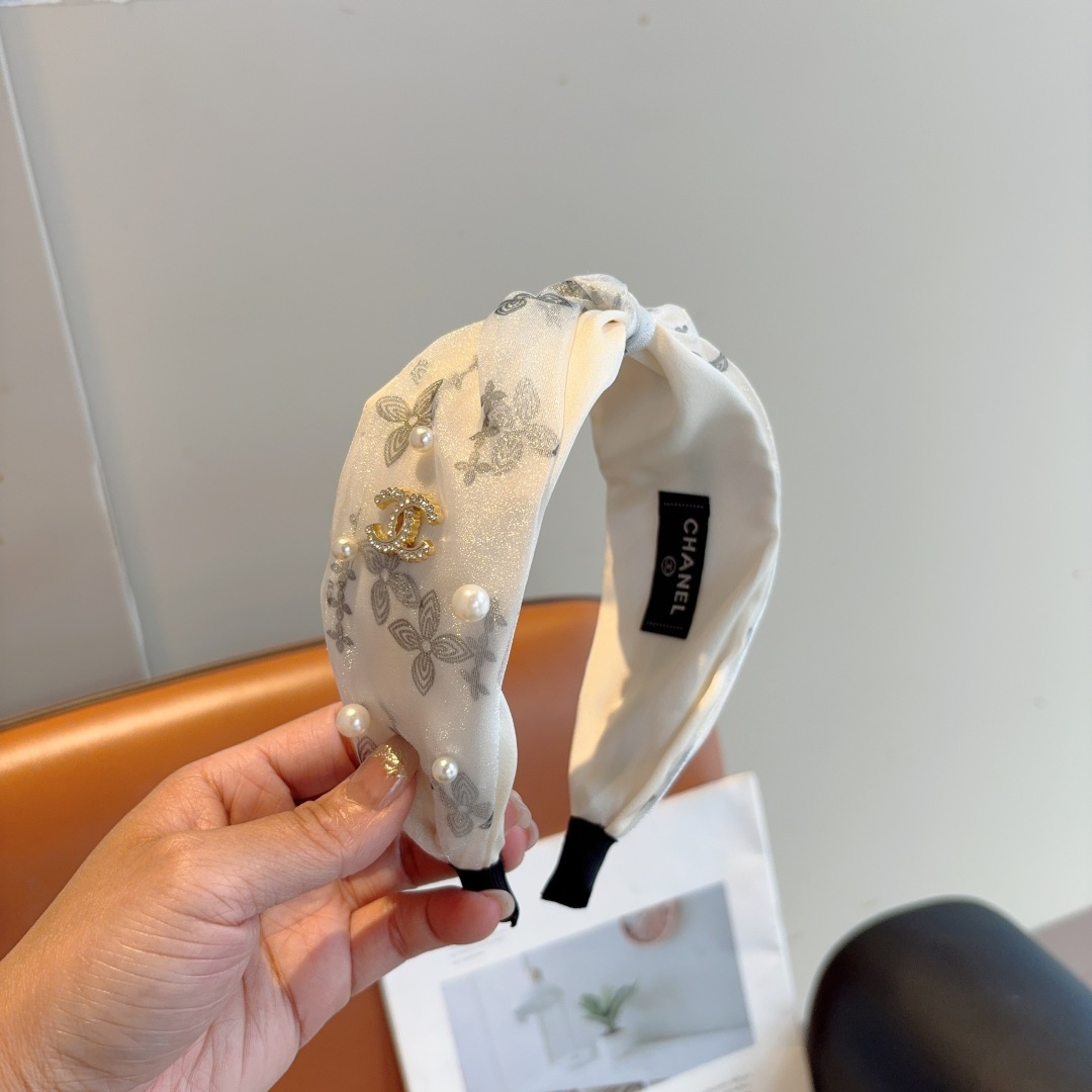 CHANEL シャネル ヘアバンド ファッション ピンク ブラック 全2色