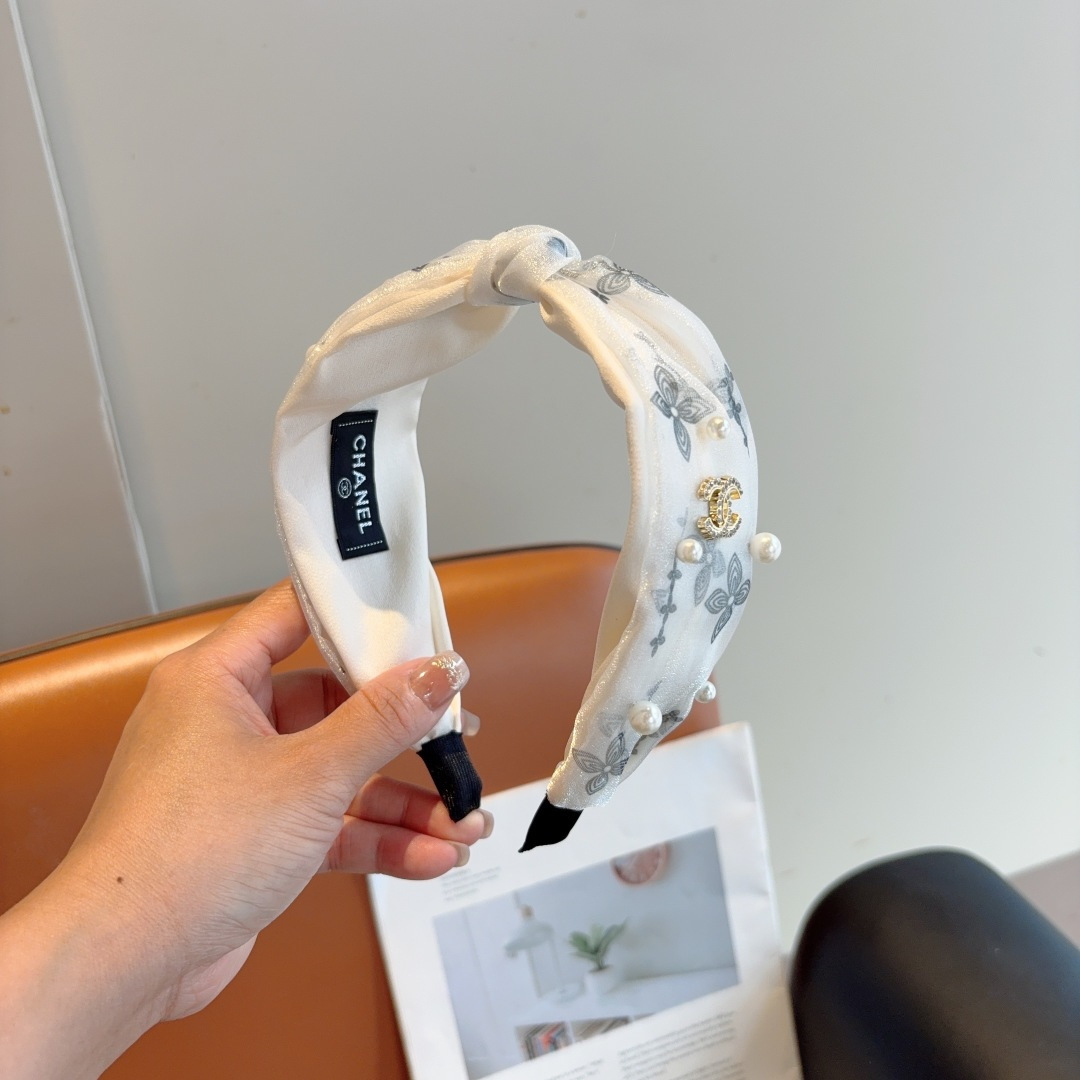 CHANEL シャネル ヘアバンド ファッション ピンク ブラック 全2色 - 画像 2