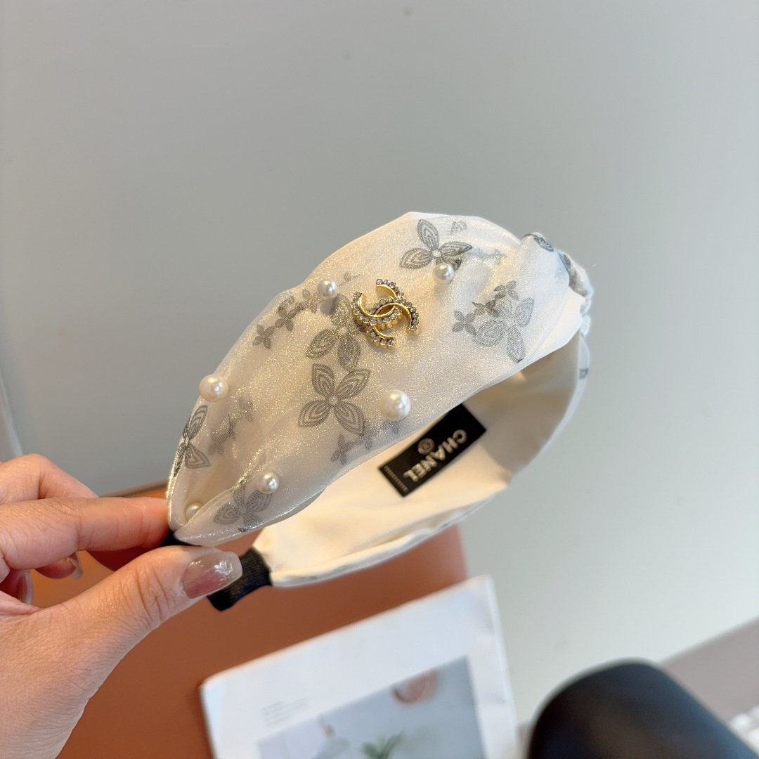 CHANEL シャネル ヘアバンド ファッション ピンク ブラック 全2色 - 画像 4