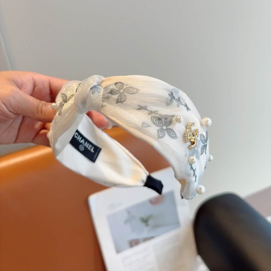 CHANEL シャネル ヘアバンド ファッション ピンク ブラック 全2色 - 画像 5