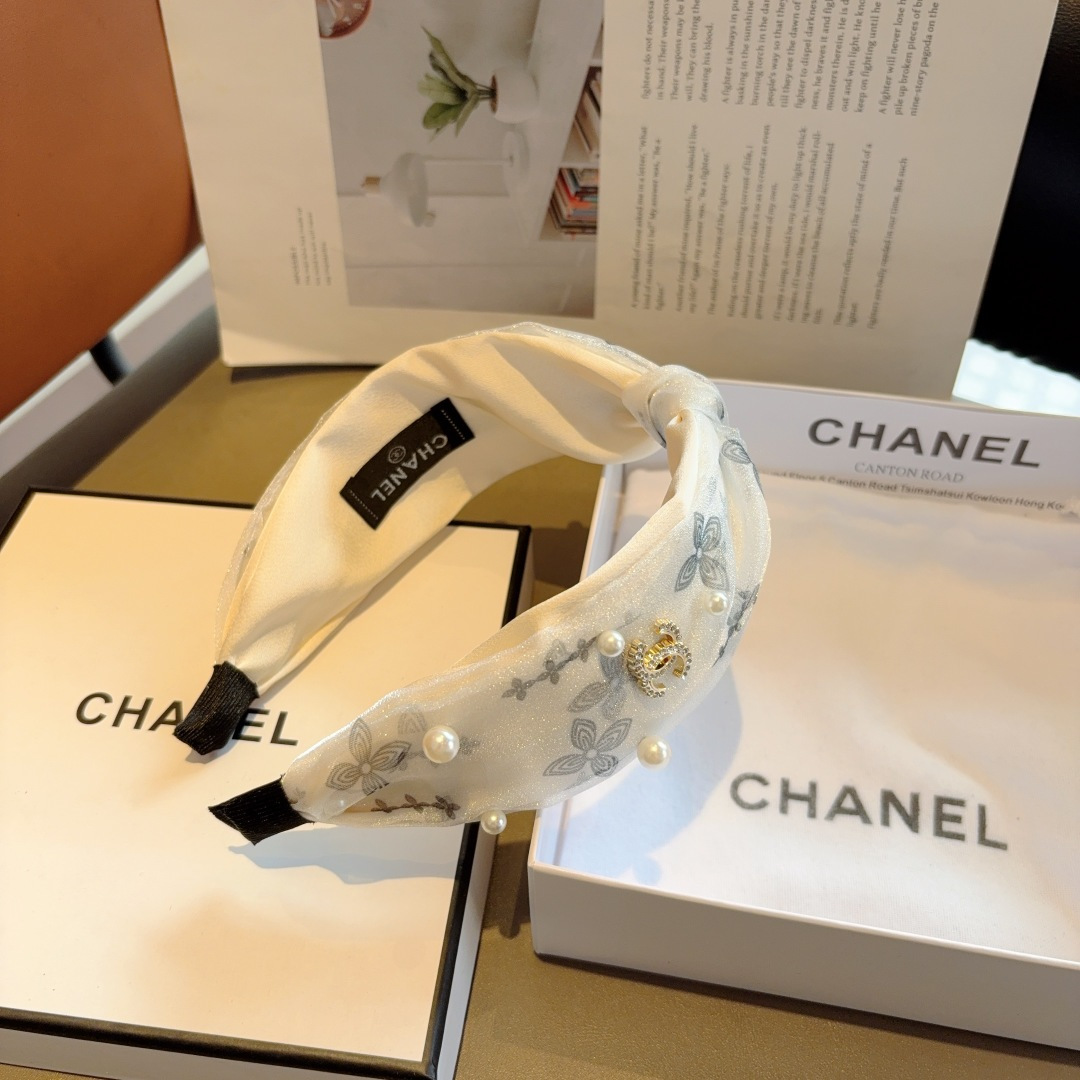 CHANEL シャネル ヘアバンド ファッション ピンク ブラック 全2色 - 画像 8