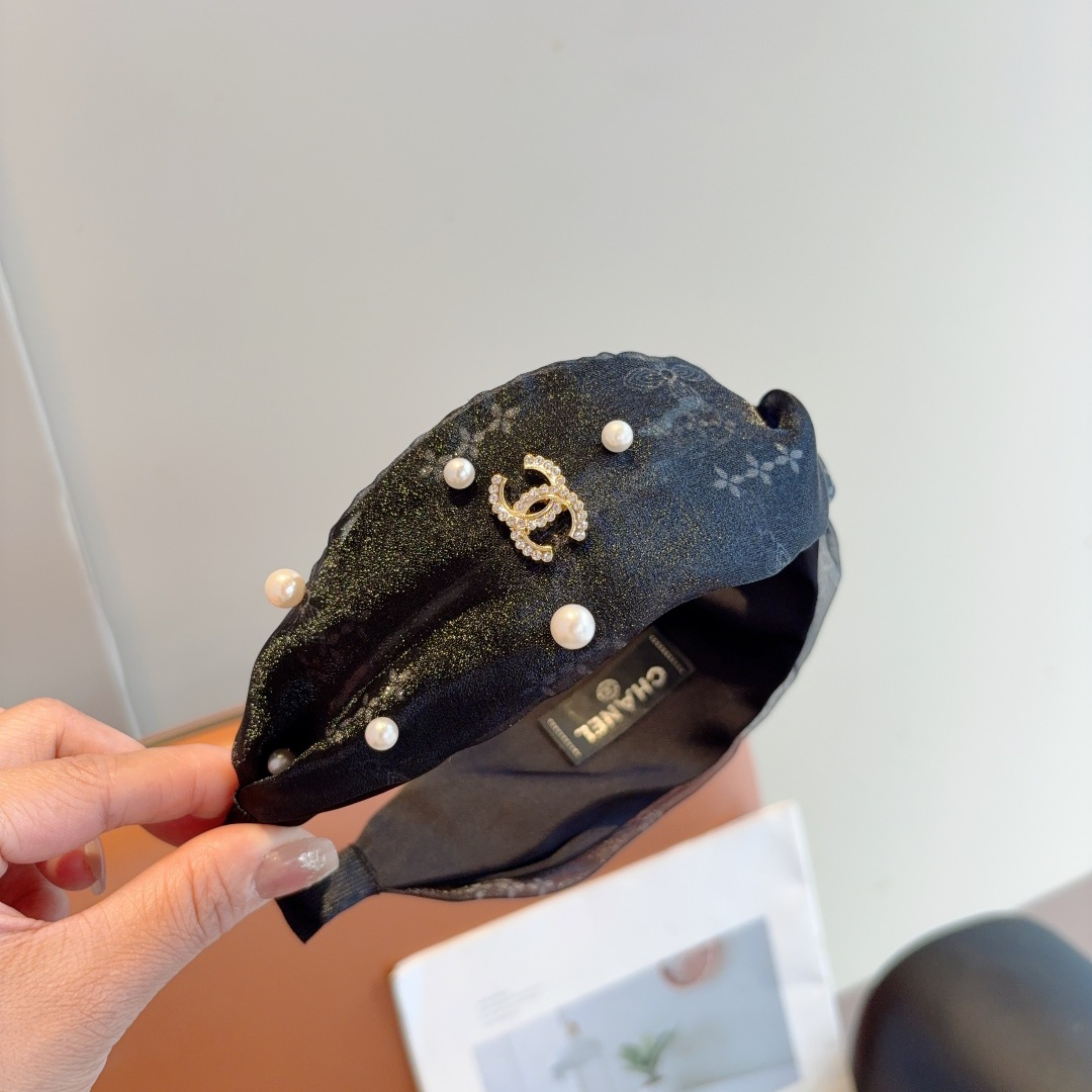 CHANEL シャネル ヘッドバンド ファッション 本革 プリンセス風 全2色 - 画像 4