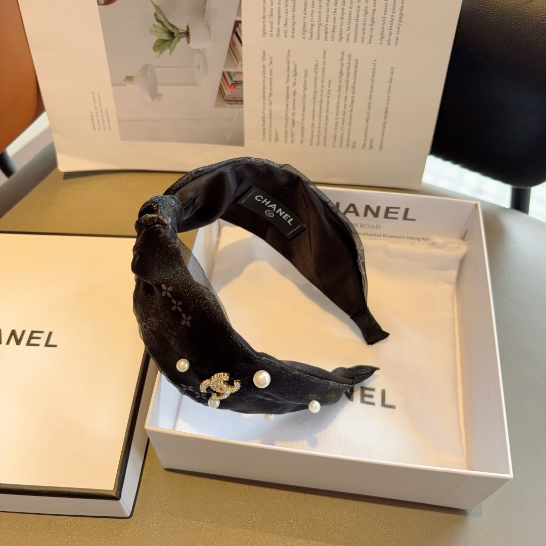 CHANEL シャネル ヘッドバンド ファッション 本革 プリンセス風 全2色 - 画像 6