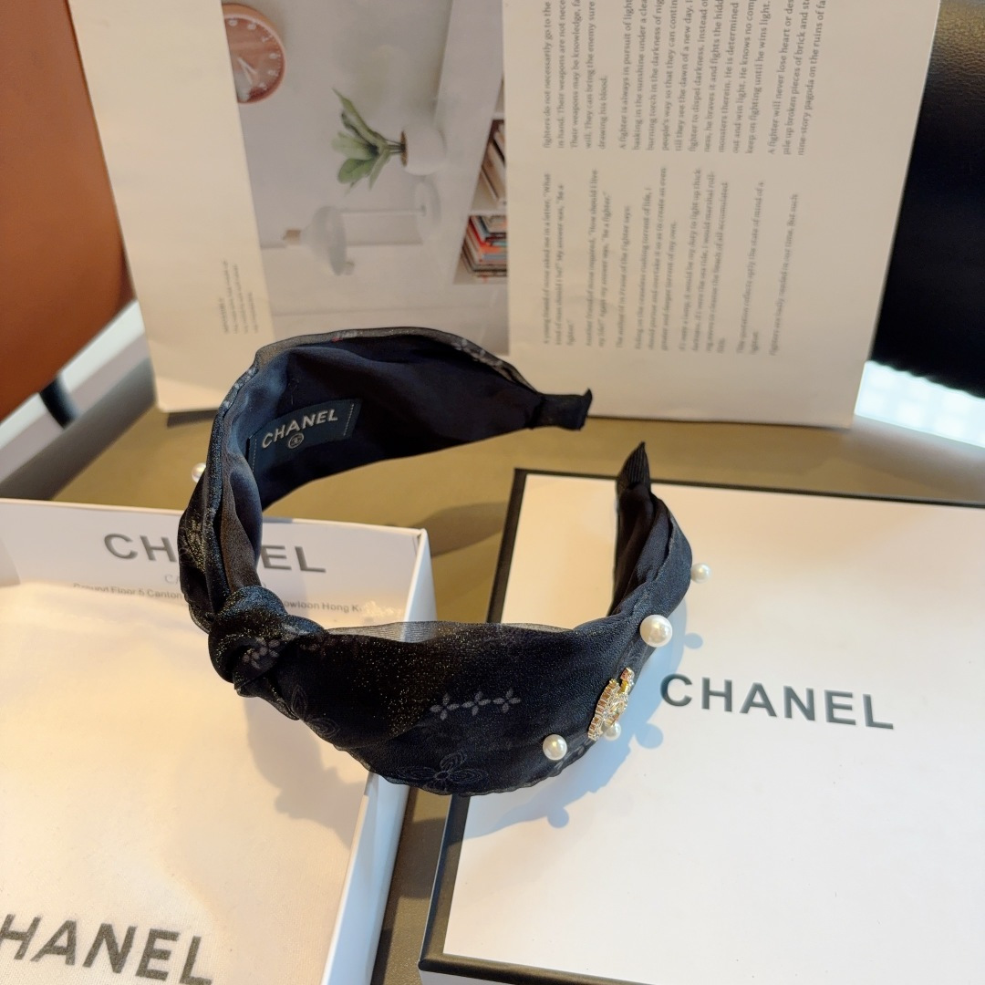 CHANEL シャネル ヘッドバンド ファッション 本革 プリンセス風 全2色 - 画像 7