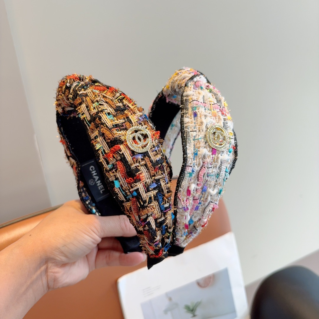 CHANEL シャネル ヘッドバンド 本革 フランネル 通勤 通学 全5色 - 画像 2