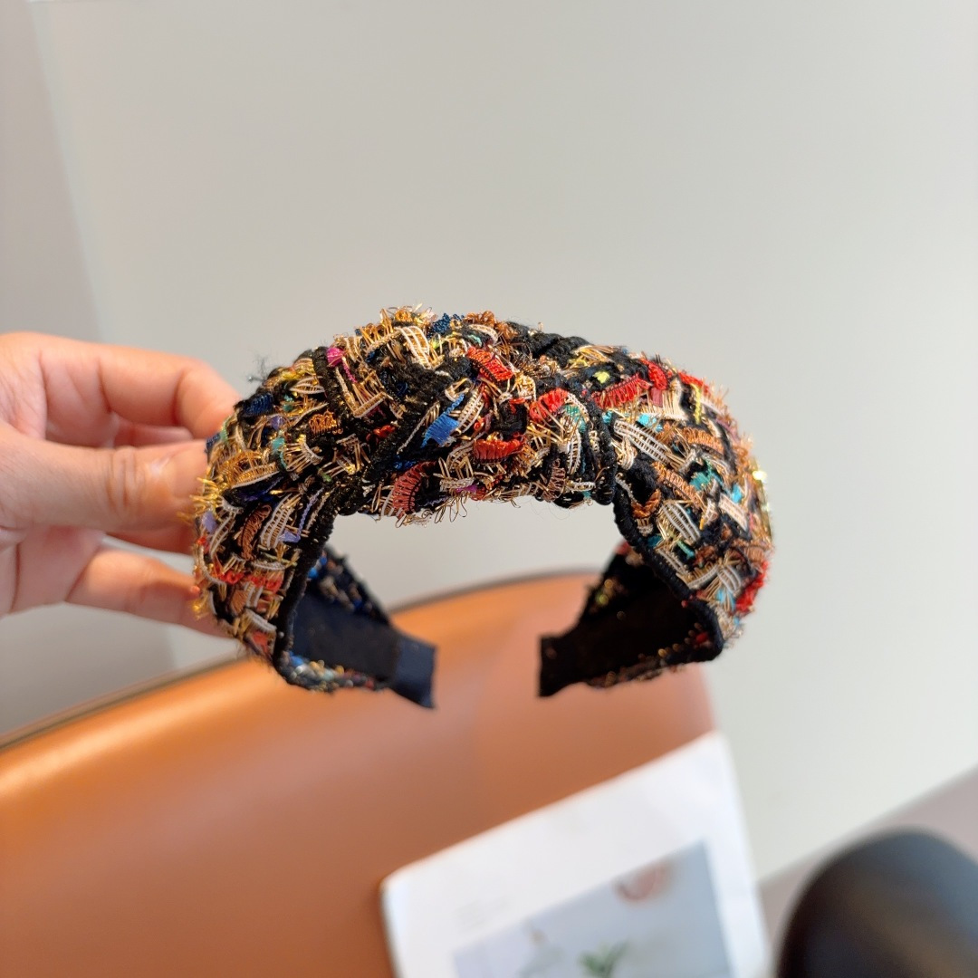 CHANEL シャネル ヘッドバンド 本革 フランネル 通勤 通学 全5色 - 画像 6