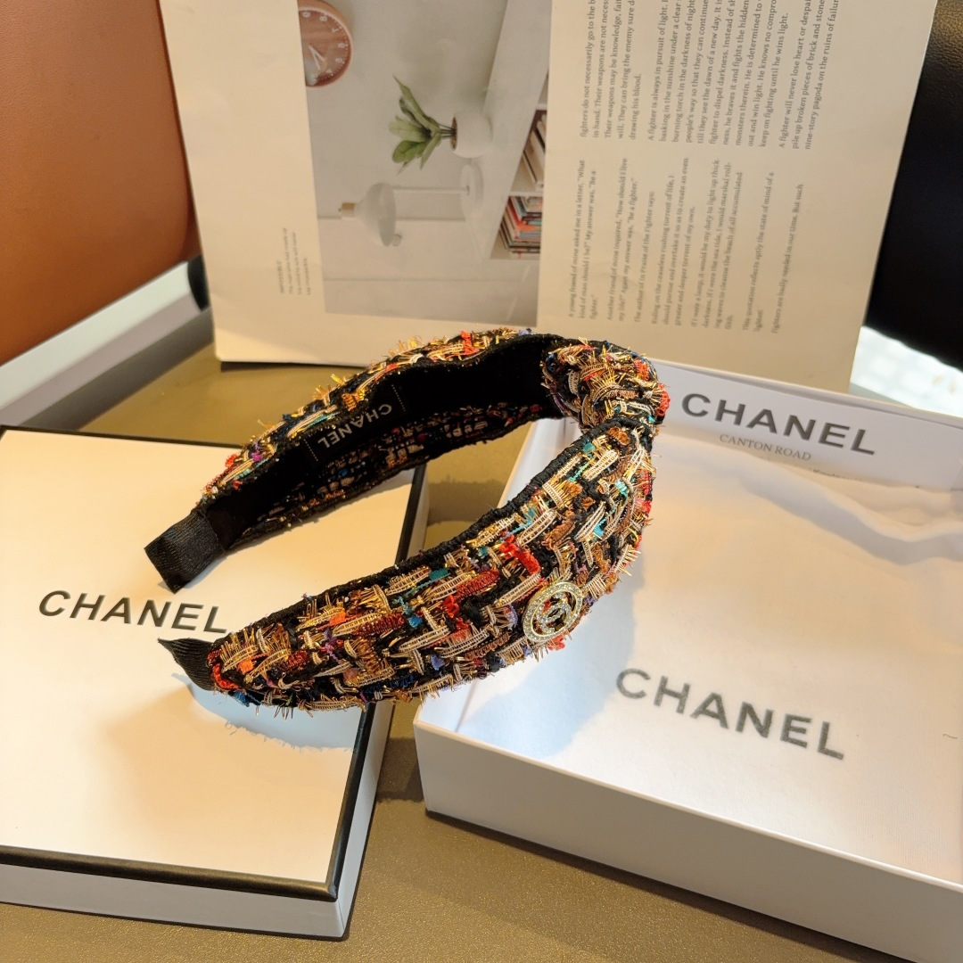 CHANEL シャネル ヘッドバンド 本革 フランネル 通勤 通学 全5色 - 画像 8