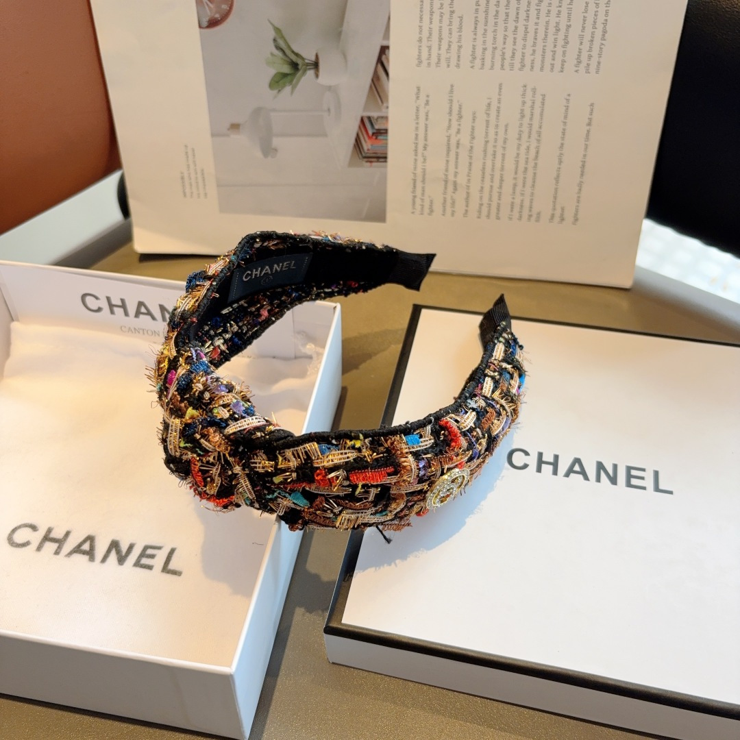 CHANEL シャネル ヘッドバンド 本革 フランネル 通勤 通学 全5色 - 画像 9