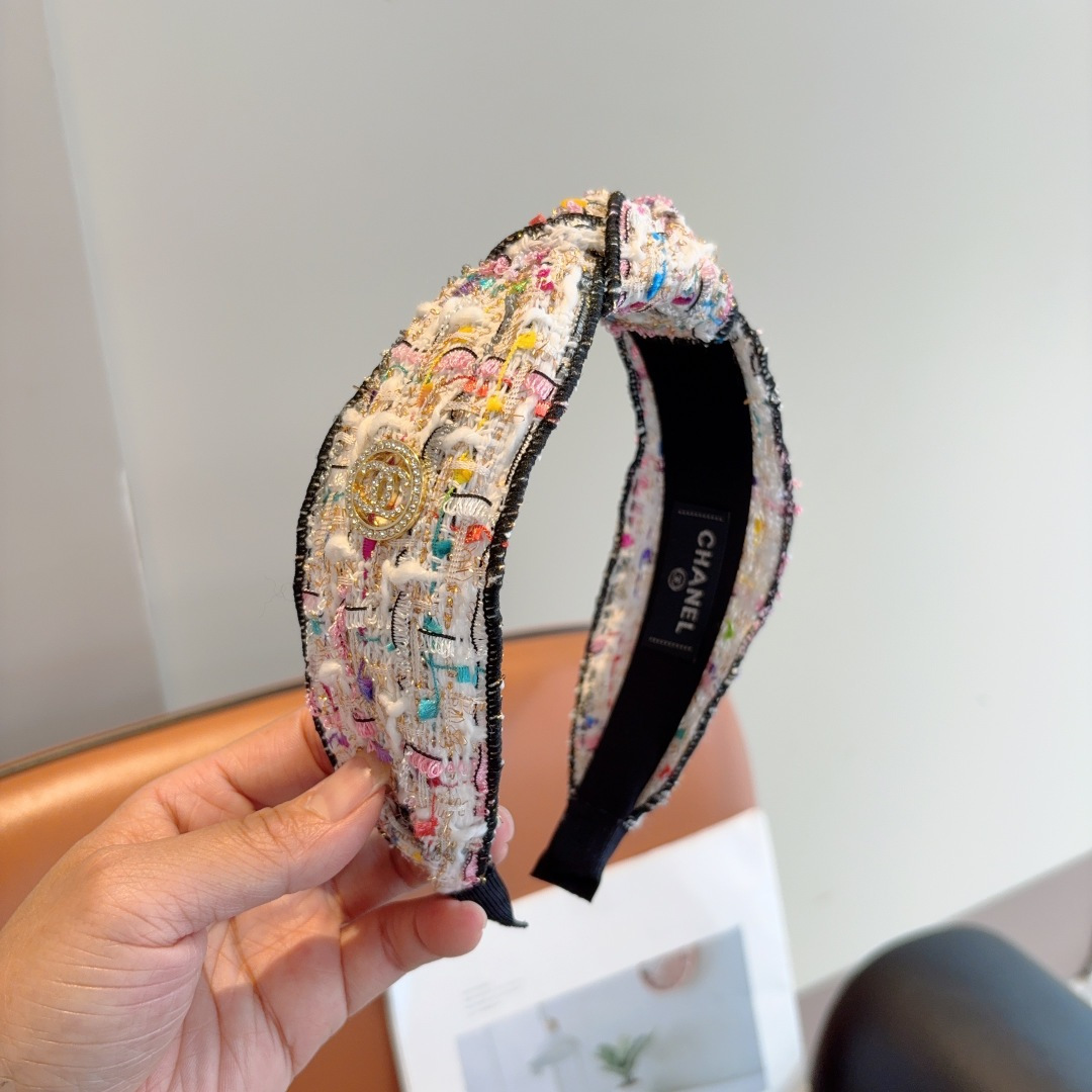 CHANEL シャネル ヘッドバンド 本革 フランネル 通勤 旅行 全4色