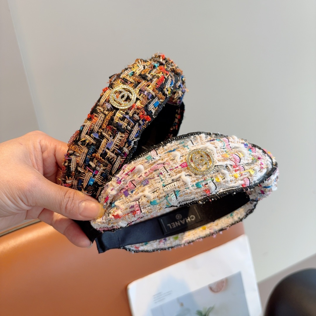 CHANEL シャネル ヘッドバンド 本革 フランネル 通勤 旅行 全4色 - 画像 2