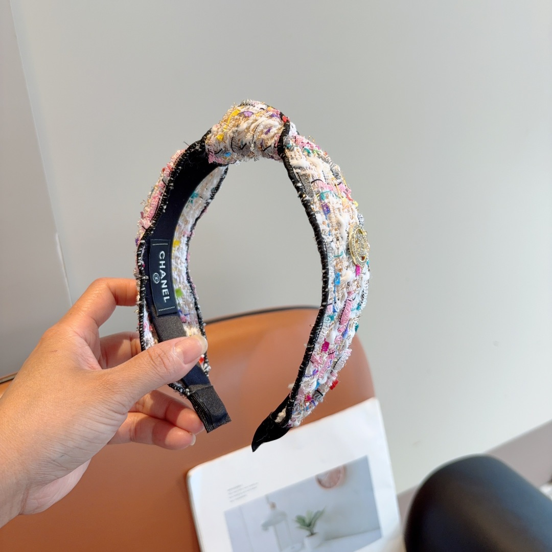 CHANEL シャネル ヘッドバンド 本革 フランネル 通勤 旅行 全4色 - 画像 3