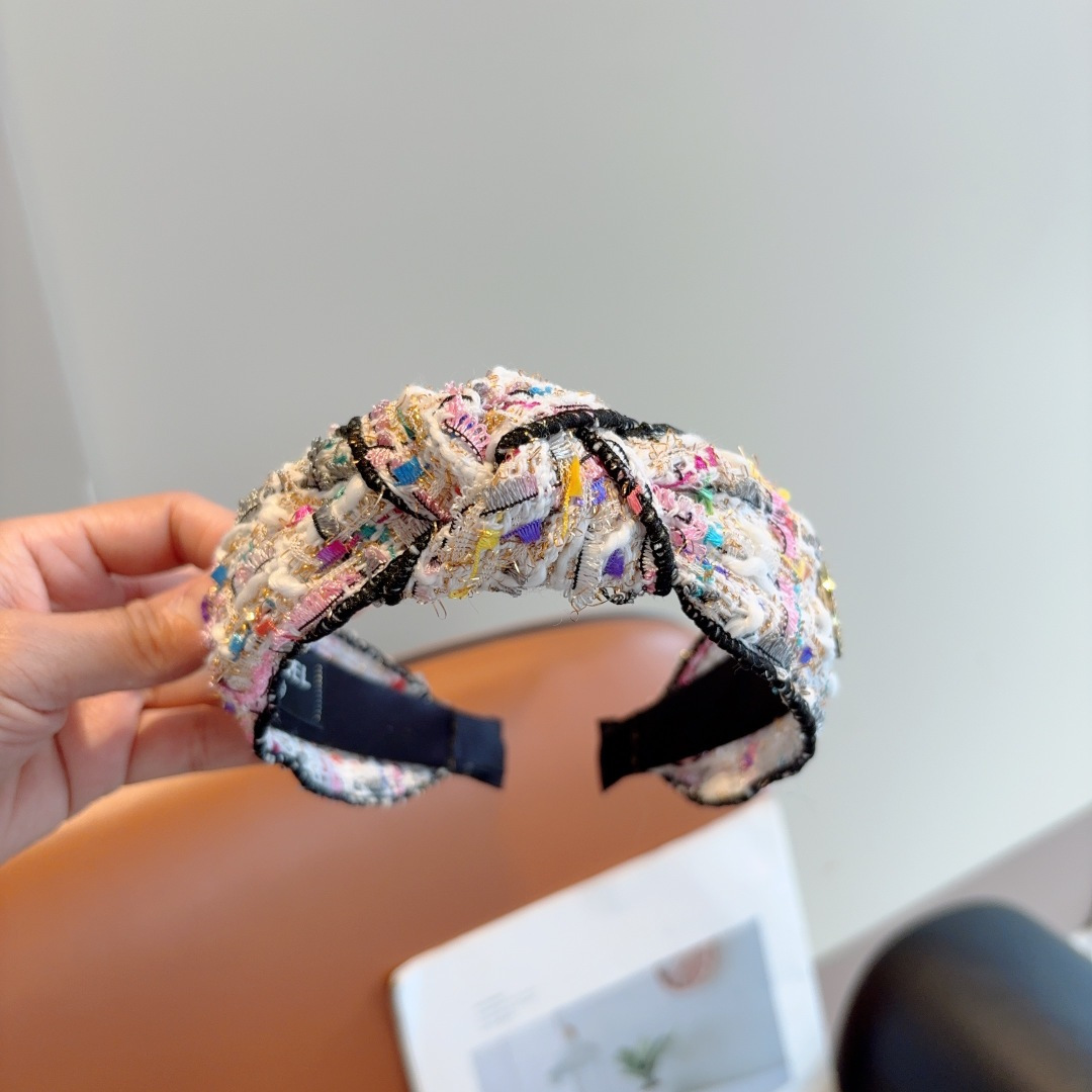 CHANEL シャネル ヘッドバンド 本革 フランネル 通勤 旅行 全4色 - 画像 6