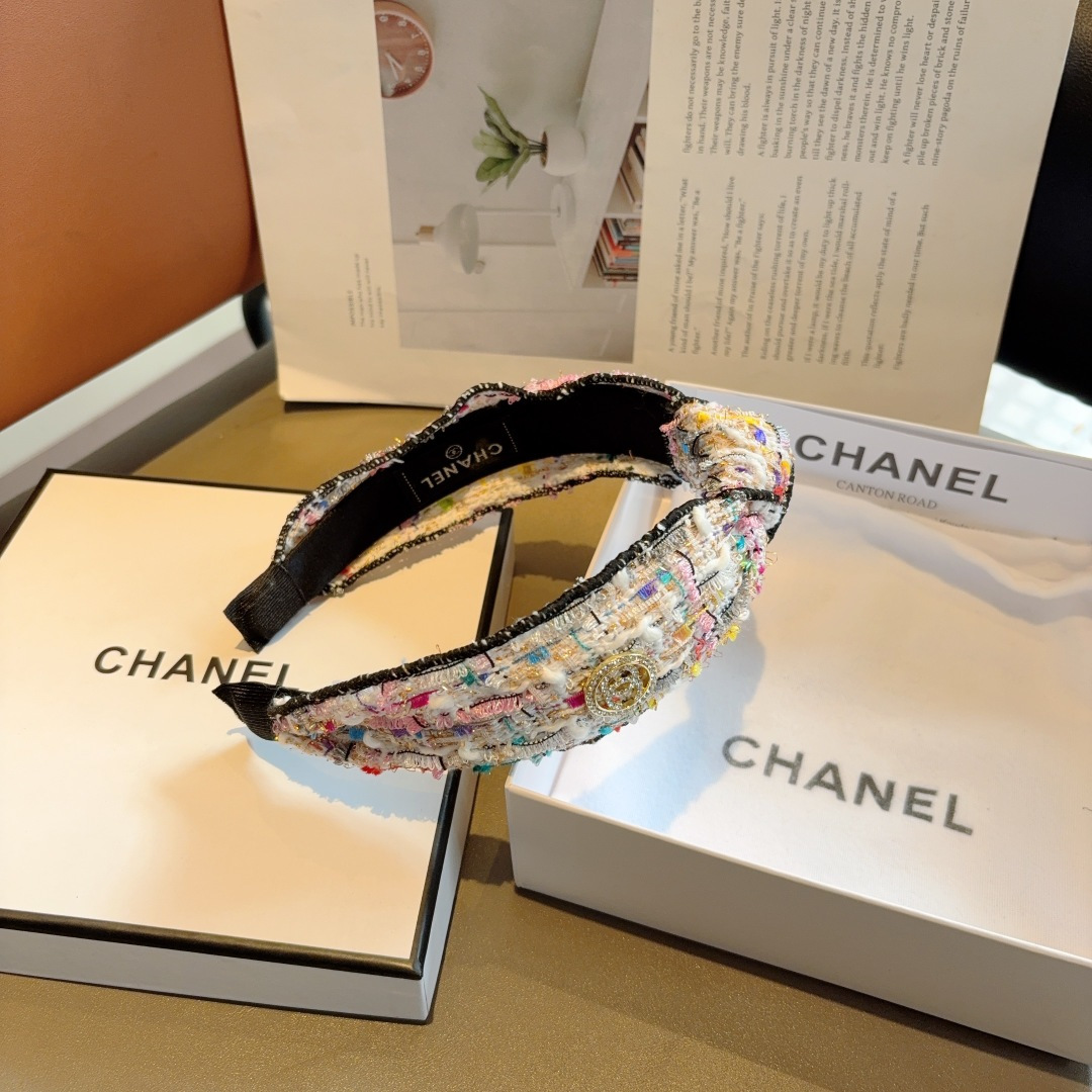 CHANEL シャネル ヘッドバンド 本革 フランネル 通勤 旅行 全4色 - 画像 8