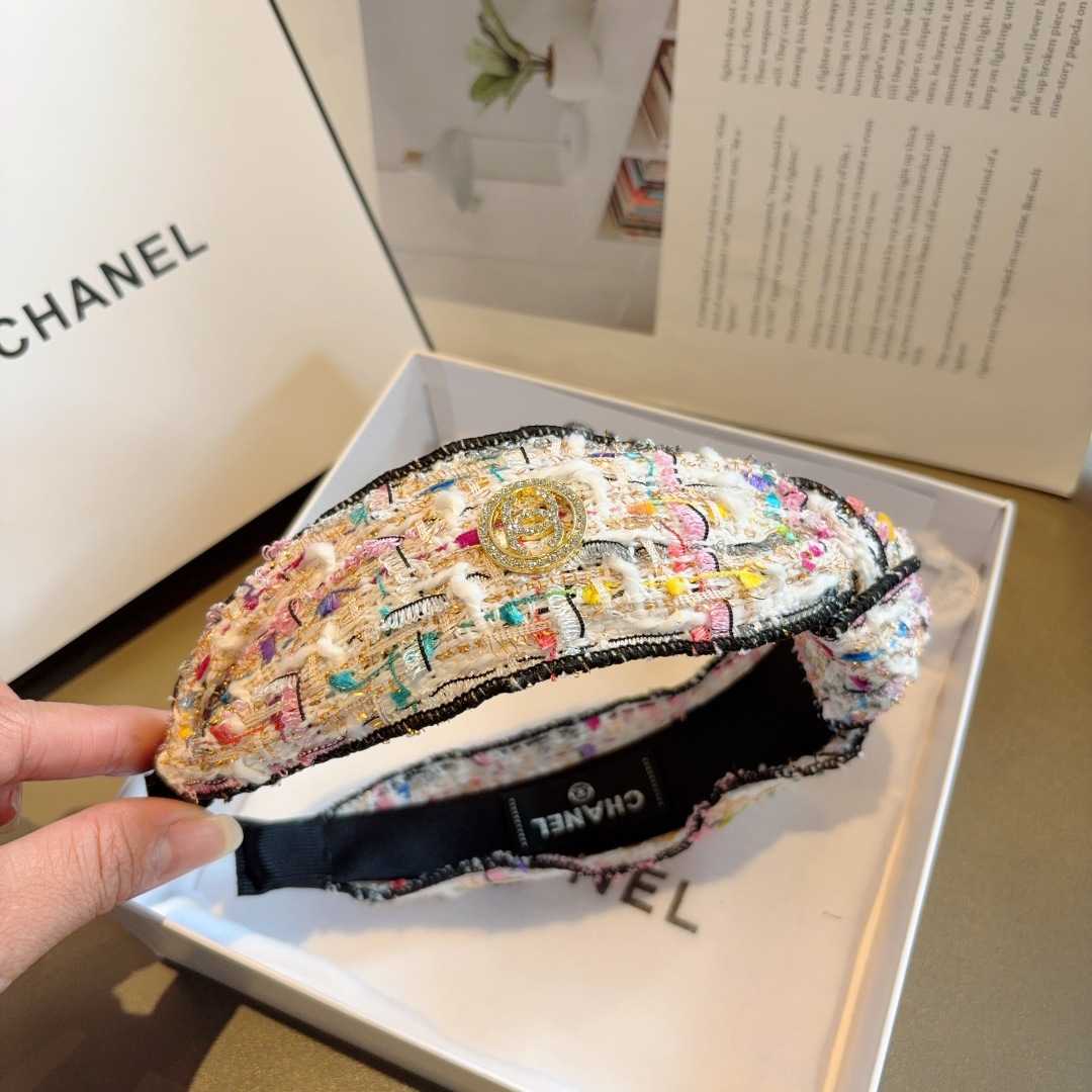 CHANEL シャネル ヘッドバンド 本革 フランネル 通勤 旅行 全4色 - 画像 9