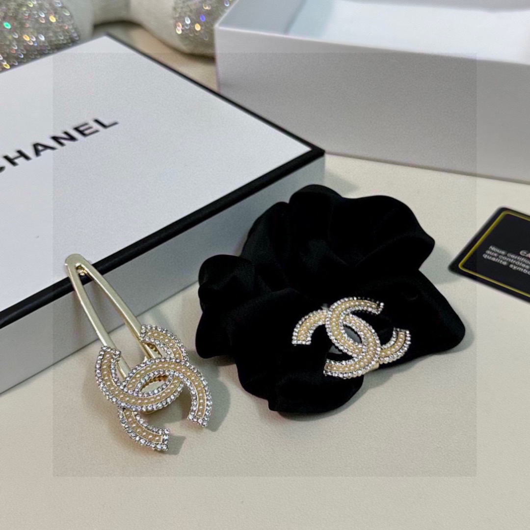 CHANEL シャネル ヘアアクセサリー ヘアピン ヘアクリップ ブラック - 画像 7