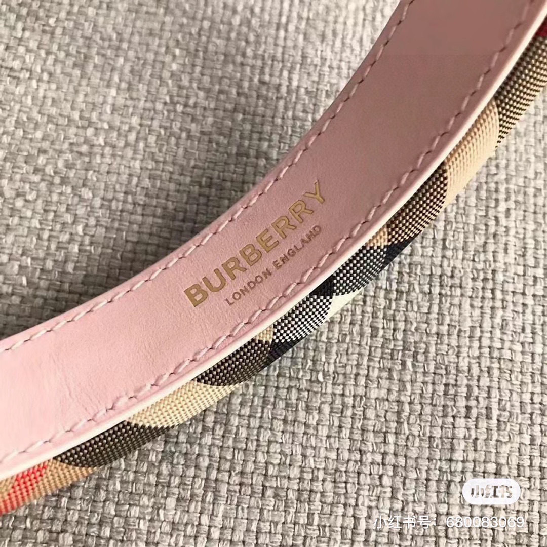 BURBERRY バーバリー ヘアバンド チェック柄 ピンク ベージュ 全2色 - 画像 2