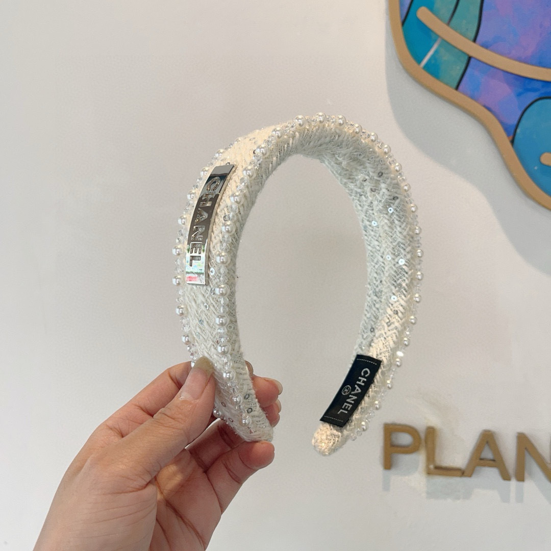 CHANEL シャネル ヘアアクセント フレアタイプ パール ブラック ホワイト 全2色