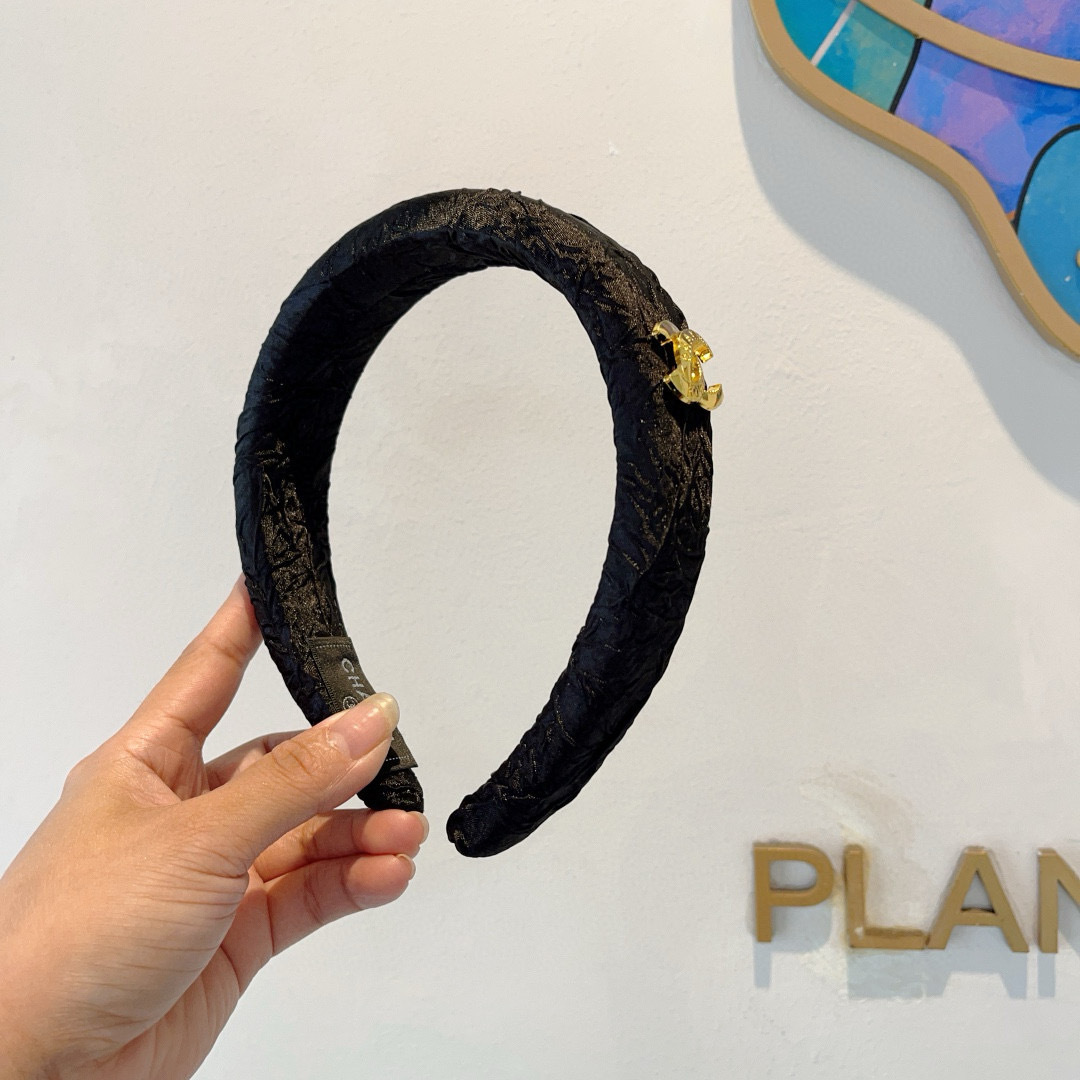 CHANEL シャネル ヘアバンド 本革 通勤 通学 ブラック 全2色 - 画像 2