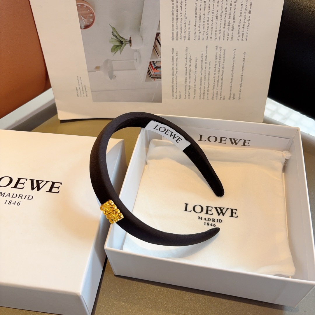 LOEWE ロエベ ヘアバンド シルク ファッション ブランド 2色展開 - 画像 8