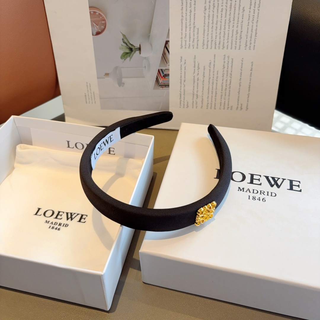 LOEWE ロエベ ヘアバンド シルク ファッション ブランド 2色展開 - 画像 9