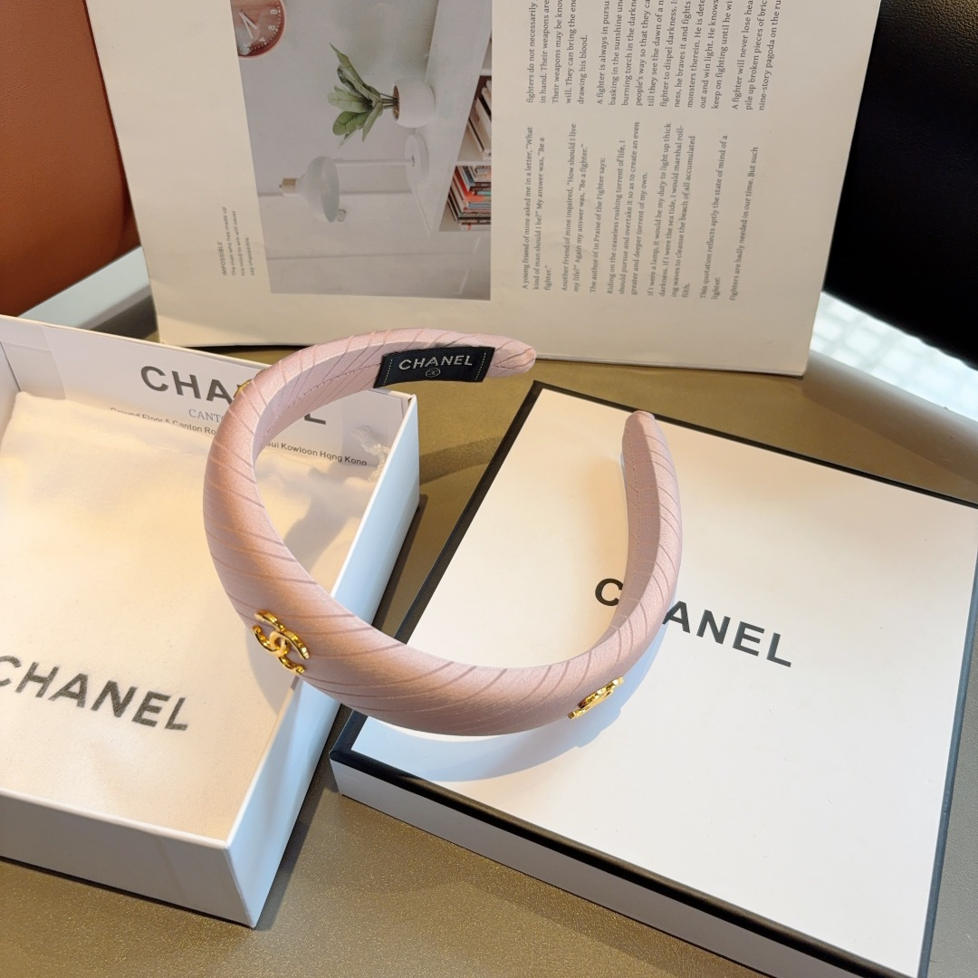 CHANEL シャネル ヘッドバンド 本革 ファッション ベージュ ブラック ホワイト 全3色 - 画像 7