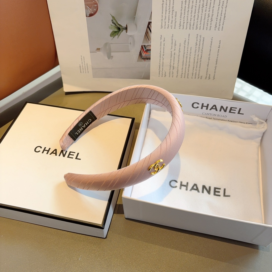 CHANEL シャネル ヘッドバンド 本革 ファッション ベージュ ブラック ホワイト 全3色 - 画像 8