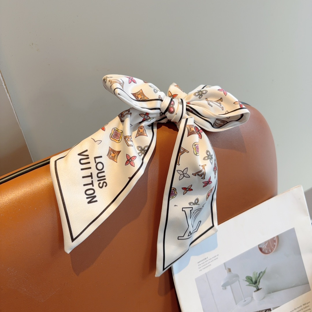 LOUIS VUITTON ルイヴィトン ヘアリボン ファッション シルク 3色展開 - 画像 3