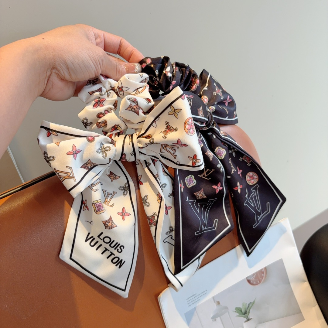 LOUIS VUITTON ルイヴィトン ヘアリボン ファッション シルク 3色展開 - 画像 4