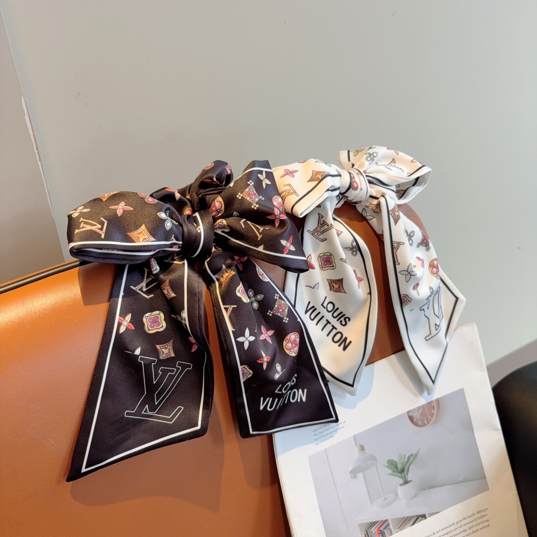 LOUIS VUITTON ルイヴィトン ヘアリボン ファッション シルク 3色展開 - 画像 9