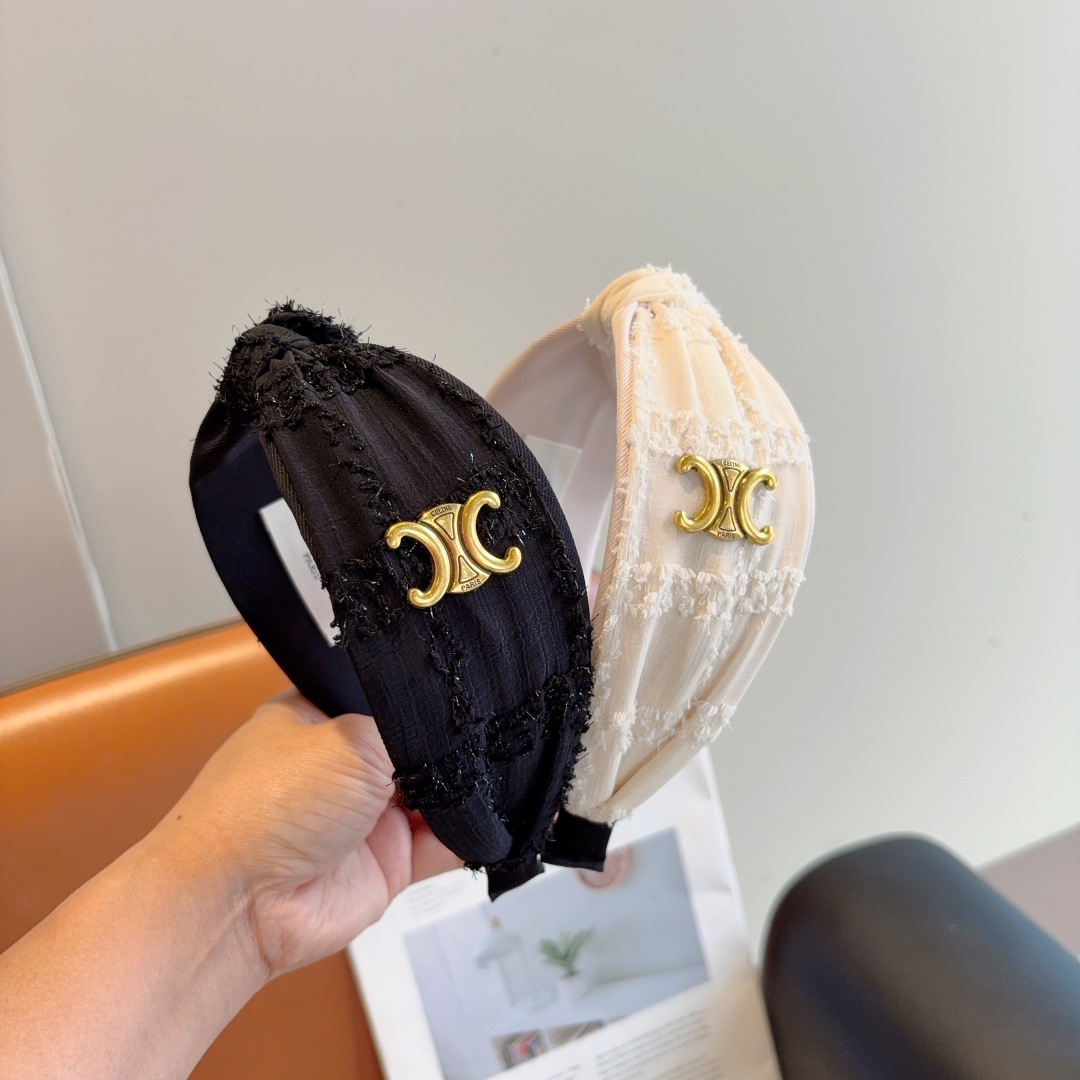 CELINE シャネル ヘアアクセサリー 本革 フランネル 通勤 全2色 - 画像 5