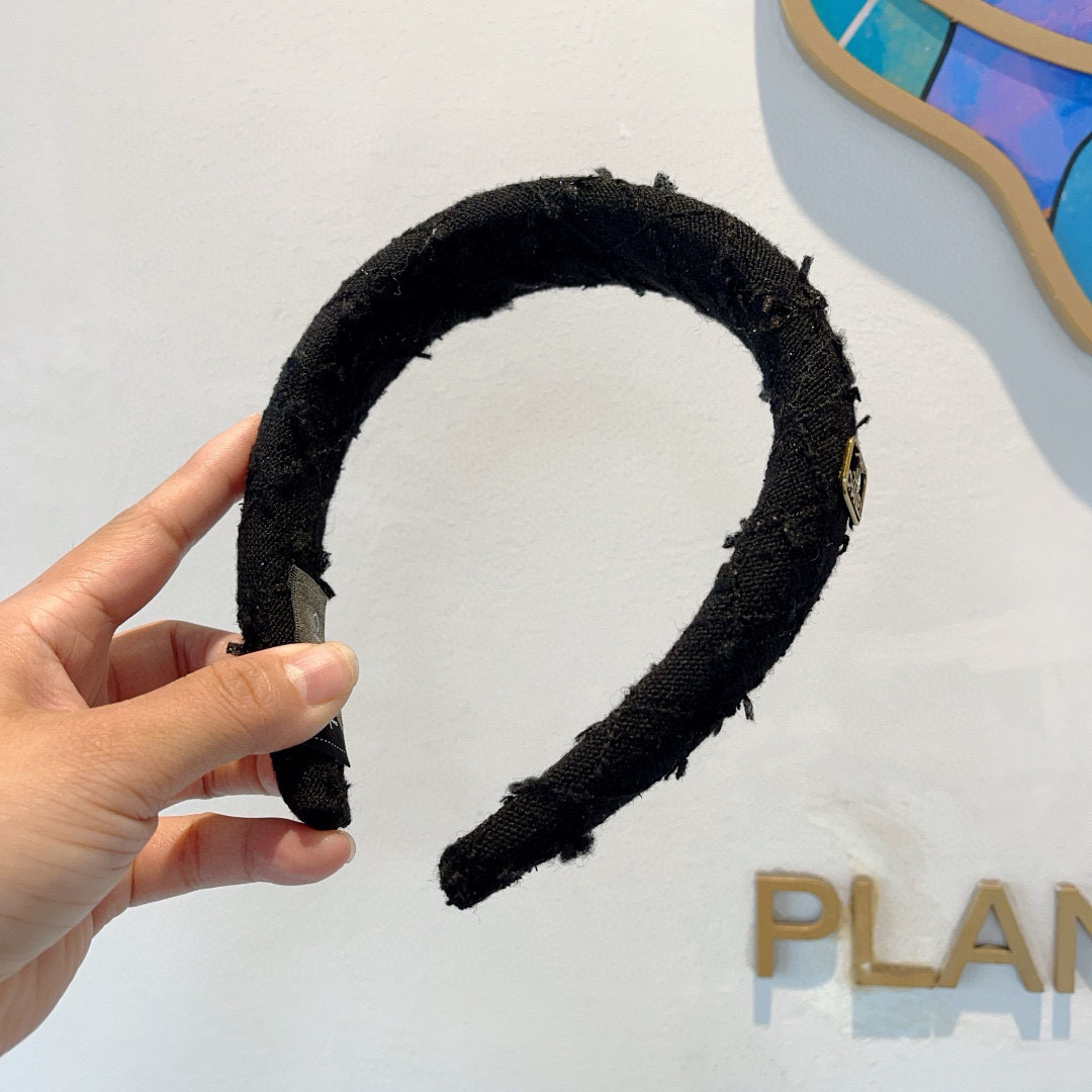 CHANEL シャネル ヘアバンド 本革 通勤 ブラック - 画像 4