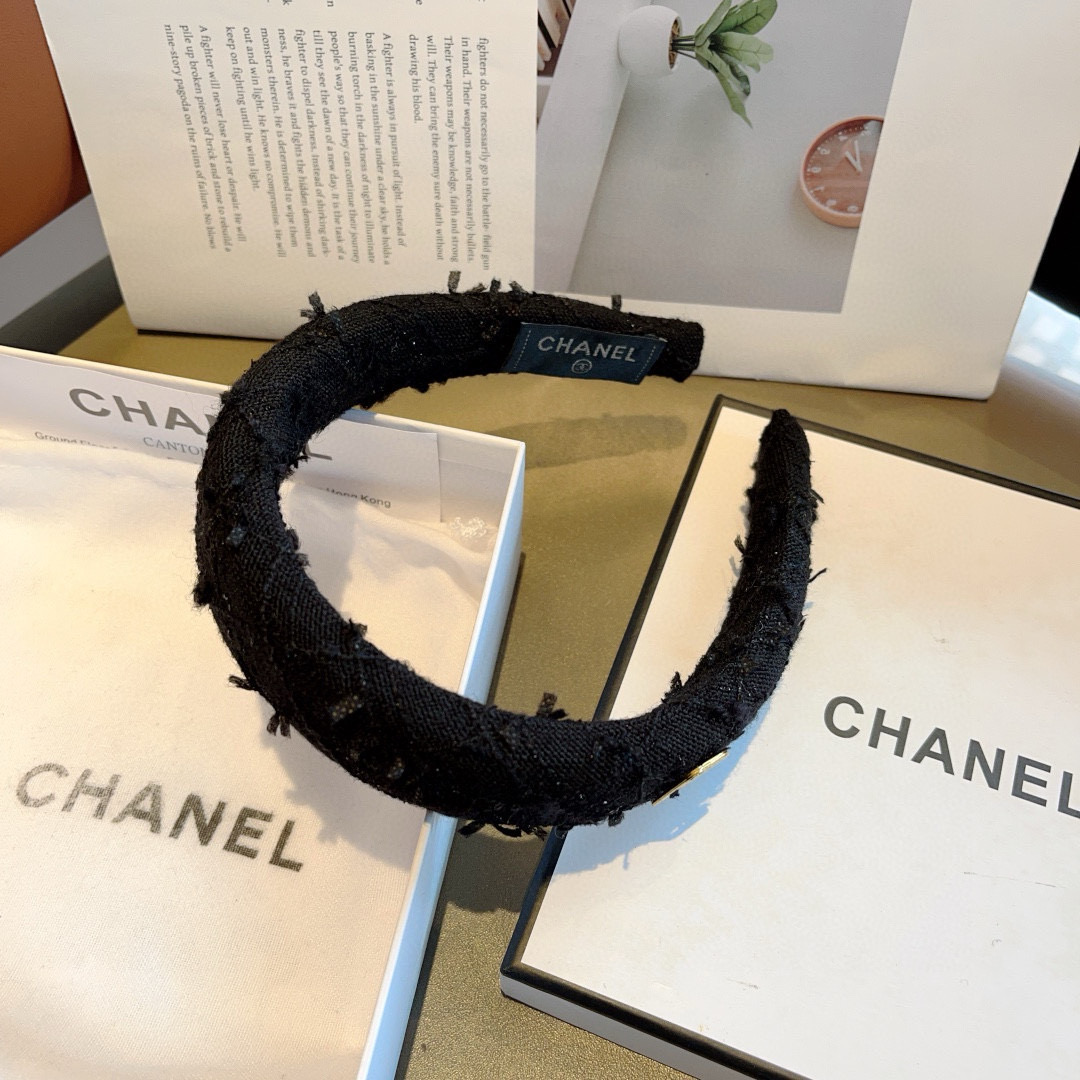 CHANEL シャネル ヘアバンド 本革 通勤 ブラック - 画像 7