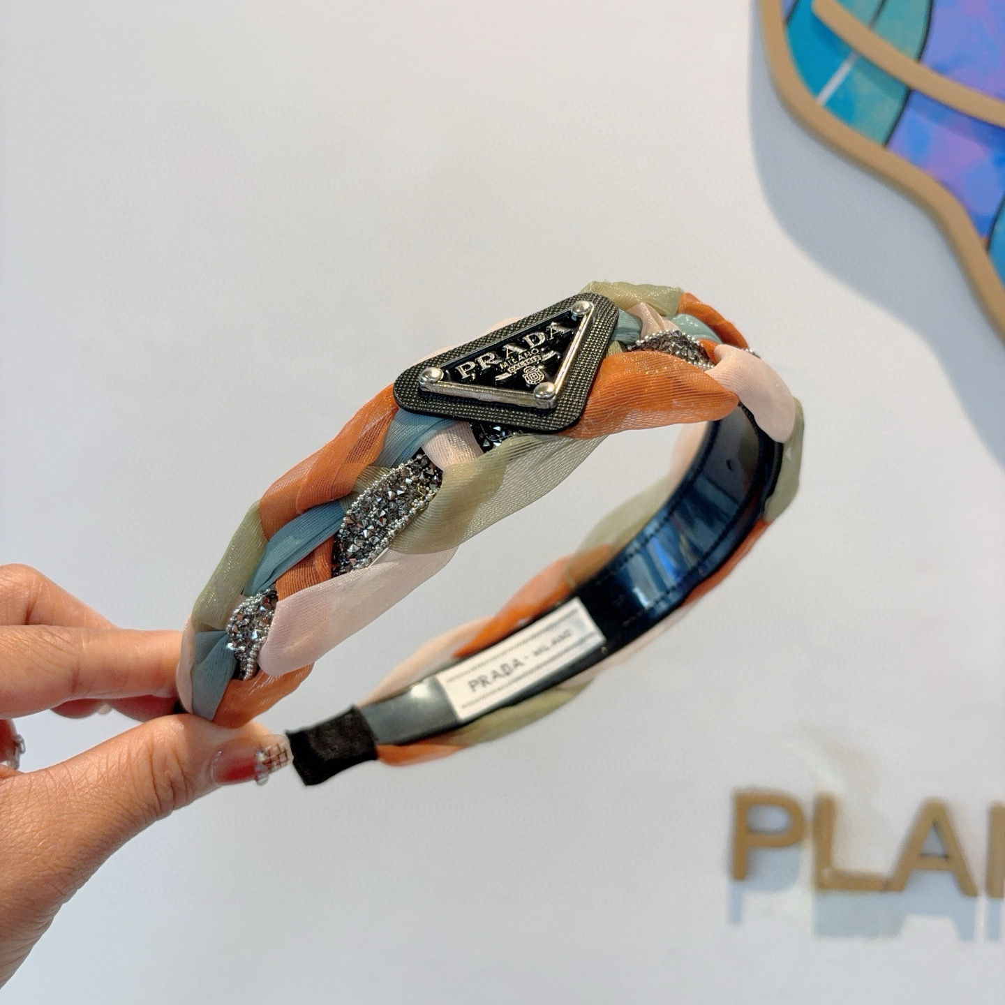 PRADA プラダ ヘアバンド ブランド フラットヘアアクセサリー 全4色 - 画像 3