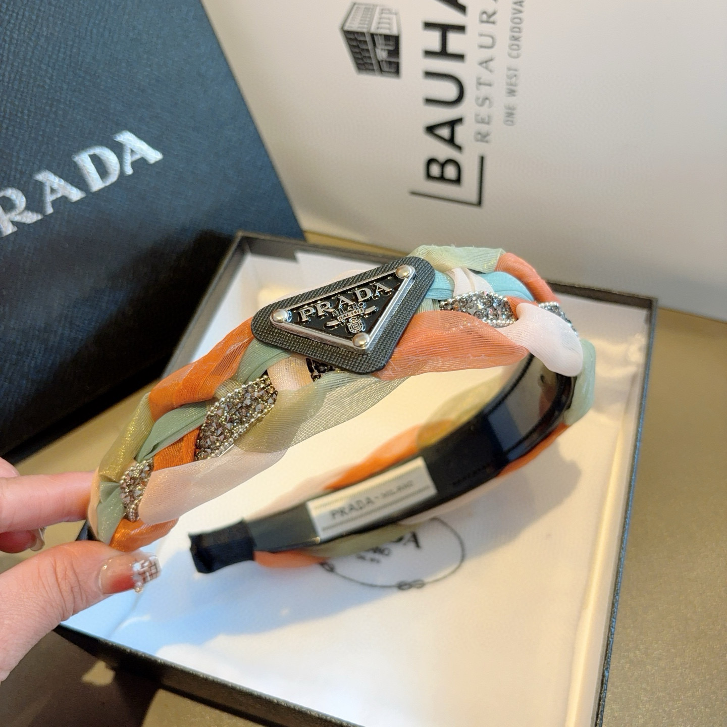 PRADA プラダ ヘアバンド ブランド フラットヘアアクセサリー 全4色 - 画像 6