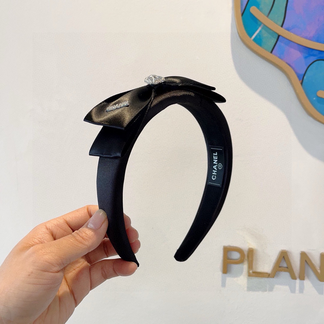 CHANEL シャネル ヘアアクセント ファッション シルク ブラック - 画像 2