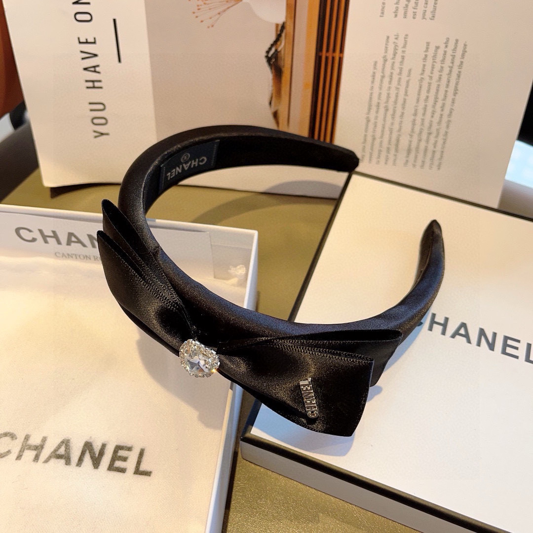 CHANEL シャネル ヘアアクセント ファッション シルク ブラック - 画像 7