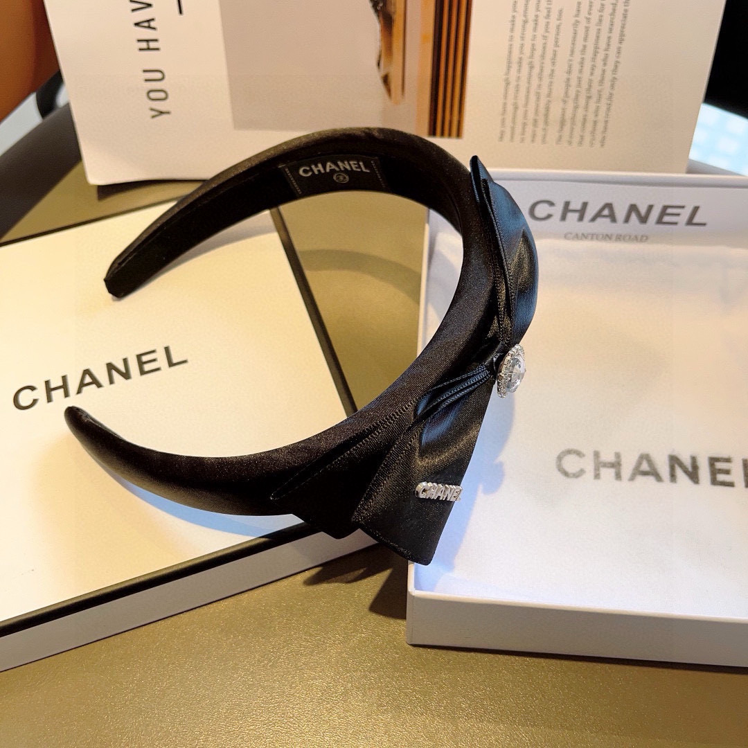 CHANEL シャネル ヘアアクセント ファッション シルク ブラック - 画像 8