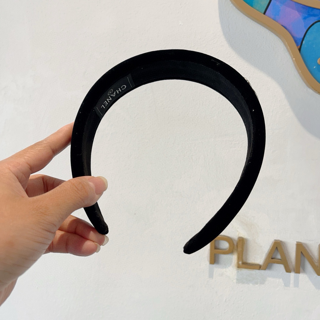 CHANEL シャネル ヘアバンド 本革 ブラック 全2色 - 画像 4