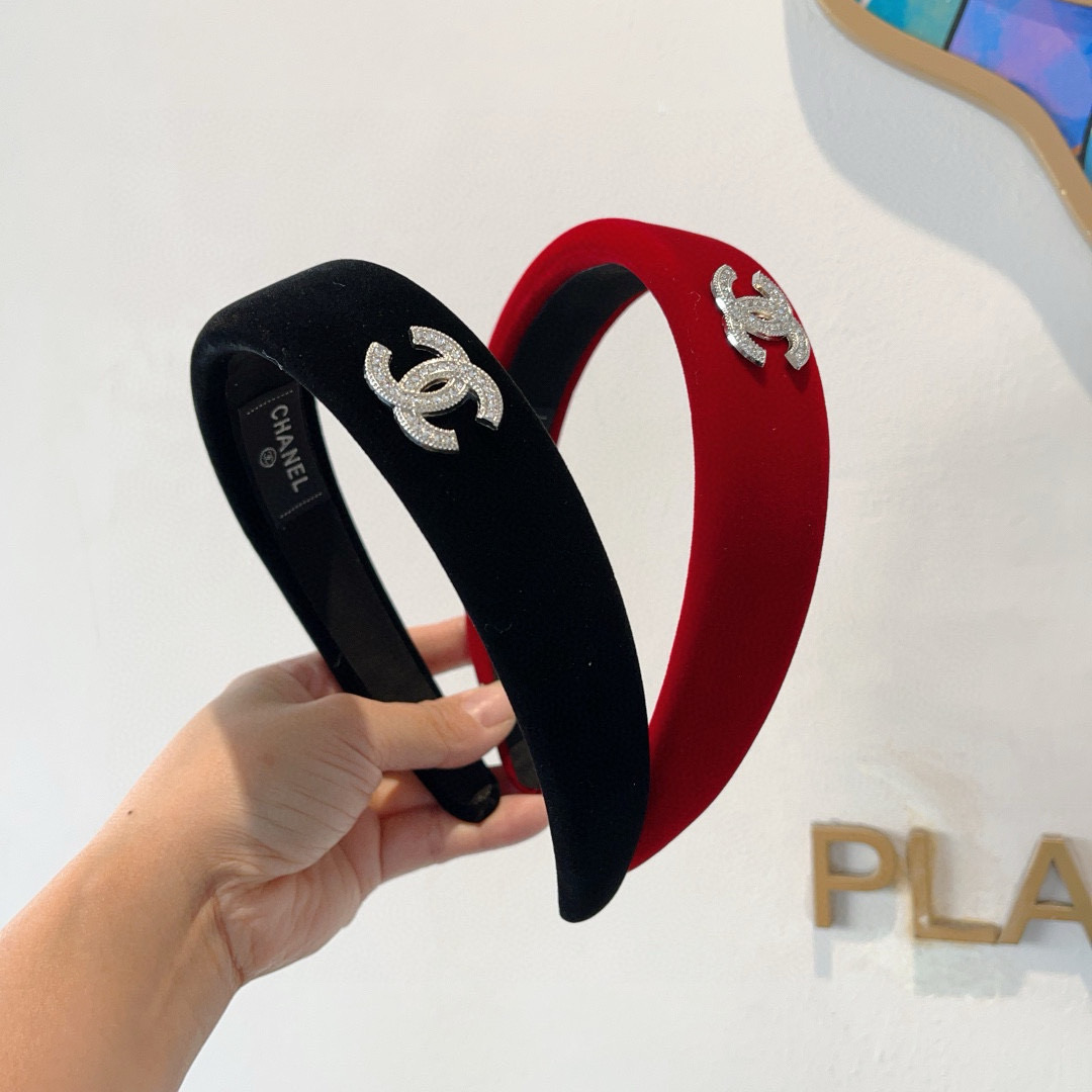 CHANEL シャネル ヘアバンド 本革 ブラック 全2色 - 画像 9