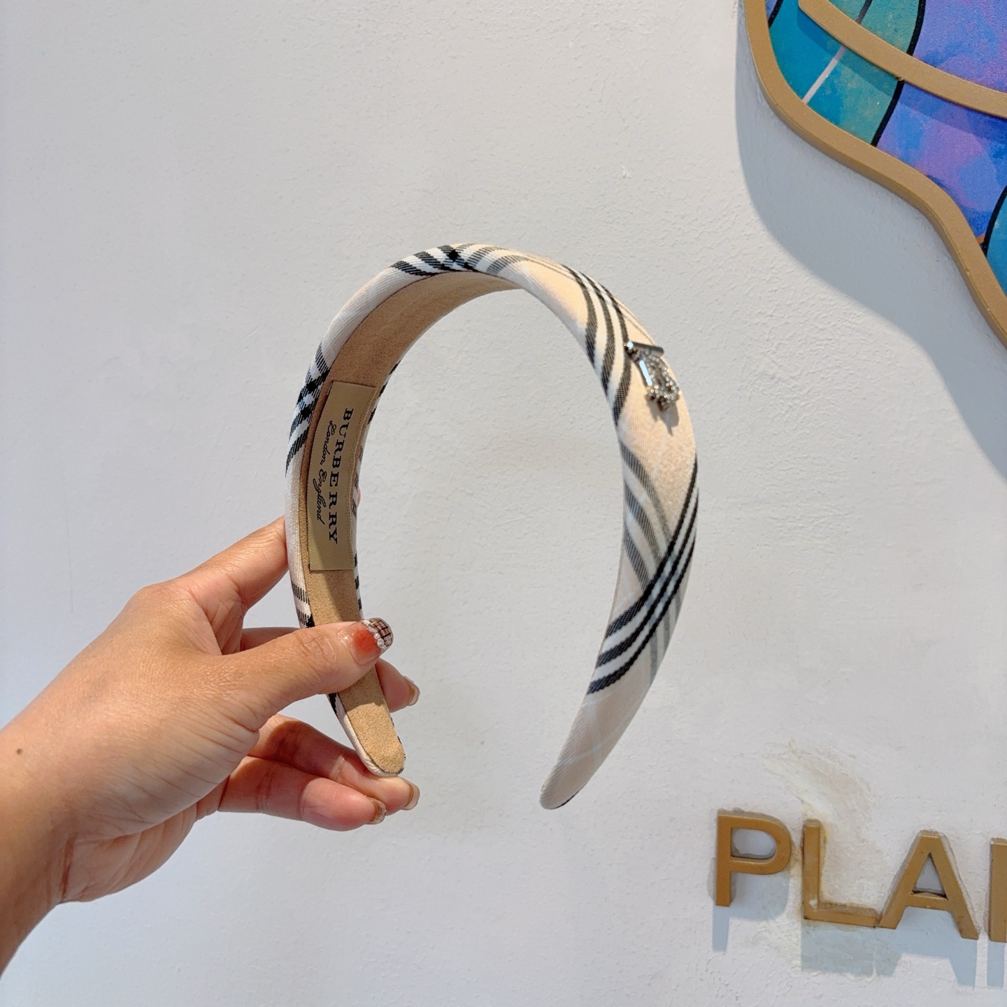 BURBERRY バーバリー ウエストバンド ブランド チェック柄 通勤 通学 ブラック ホワイト 2色展開 - 画像 2